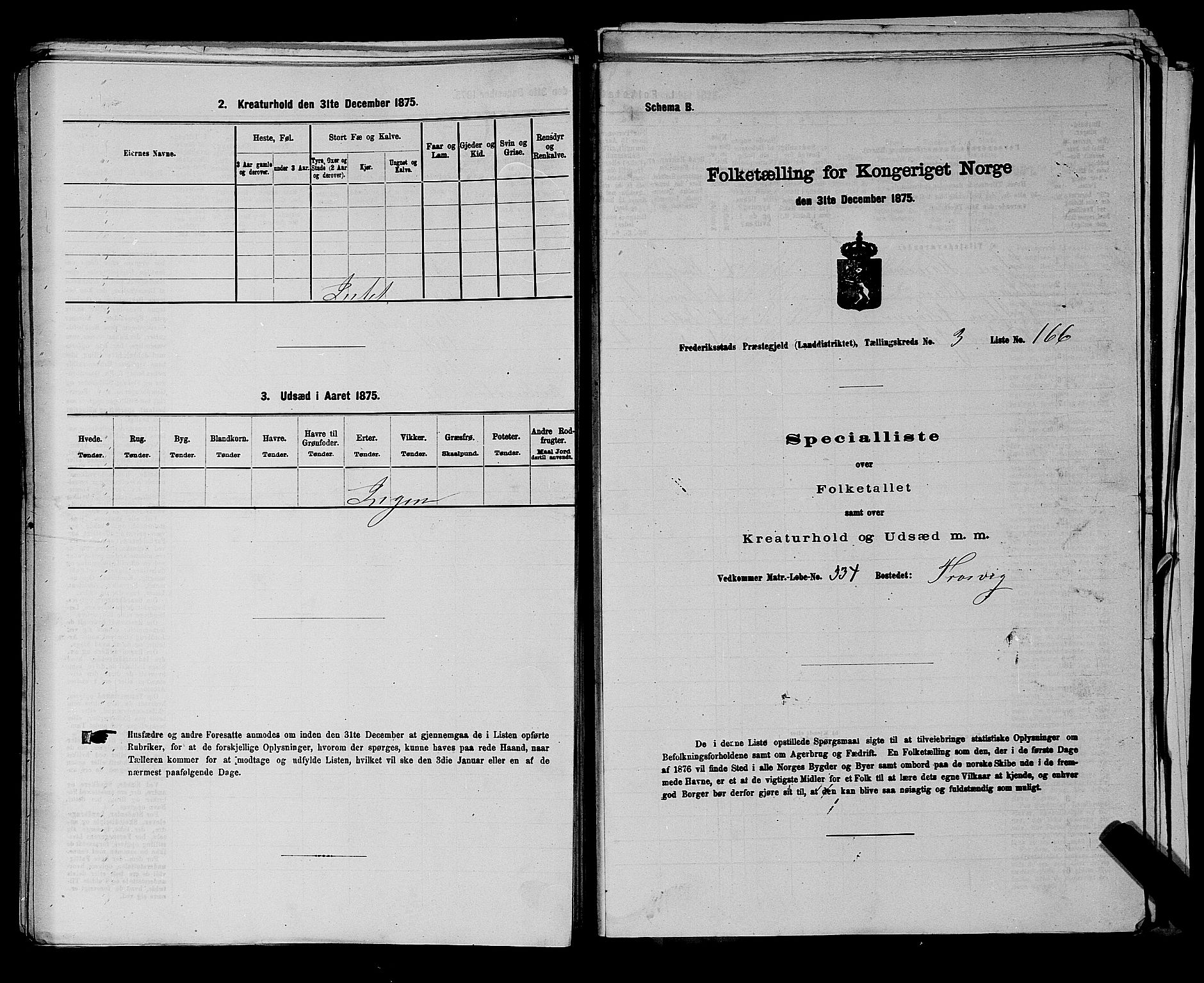 RA, Folketelling 1875 for 0132L Fredrikstad prestegjeld, Glemmen sokn, 1875, s. 615