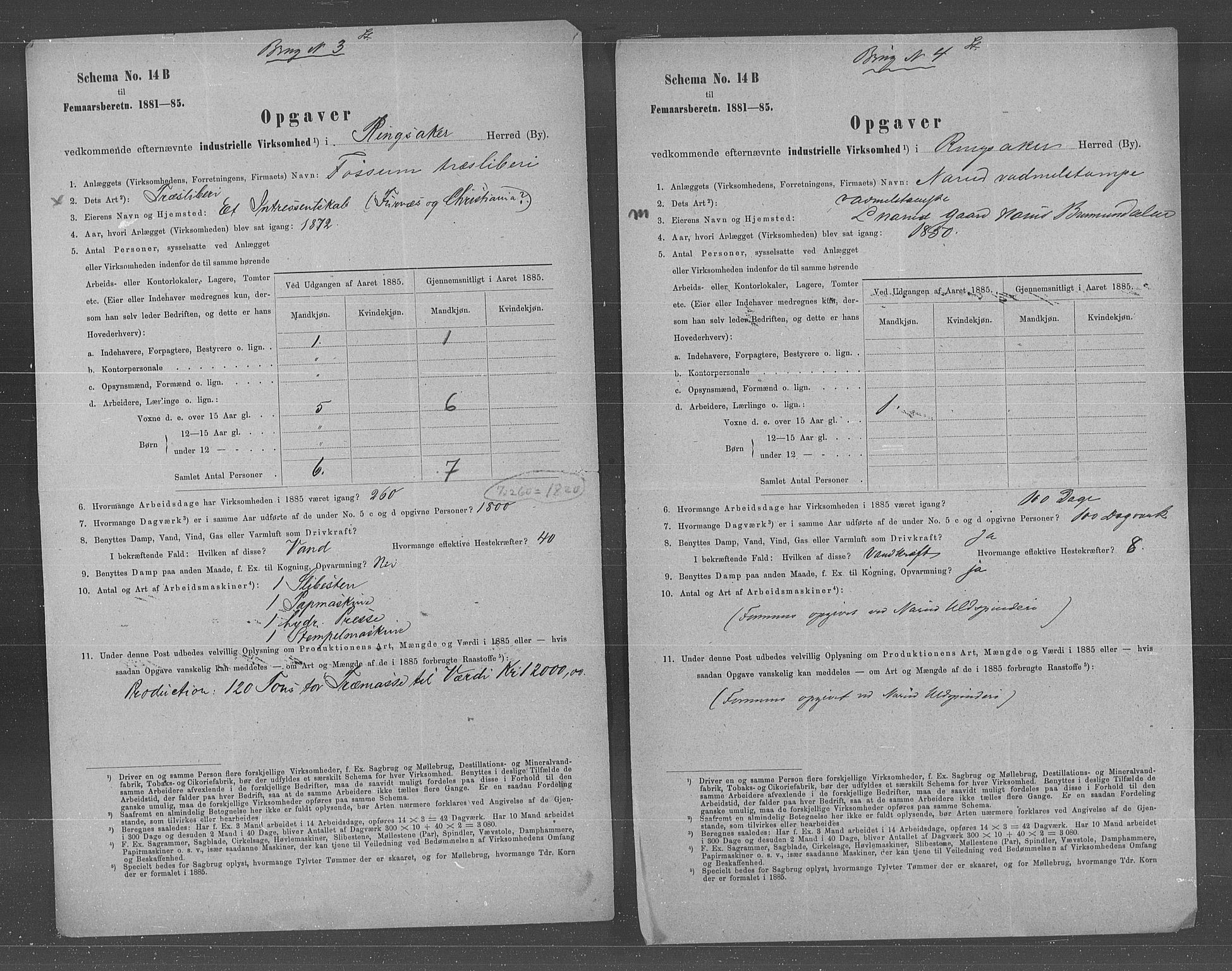 Statistisk sentralbyrå, Næringsøkonomiske emner, Generelt - Amtmennenes femårsberetninger, AV/RA-S-2233/F/Fa/L0064: --, 1885, s. 3