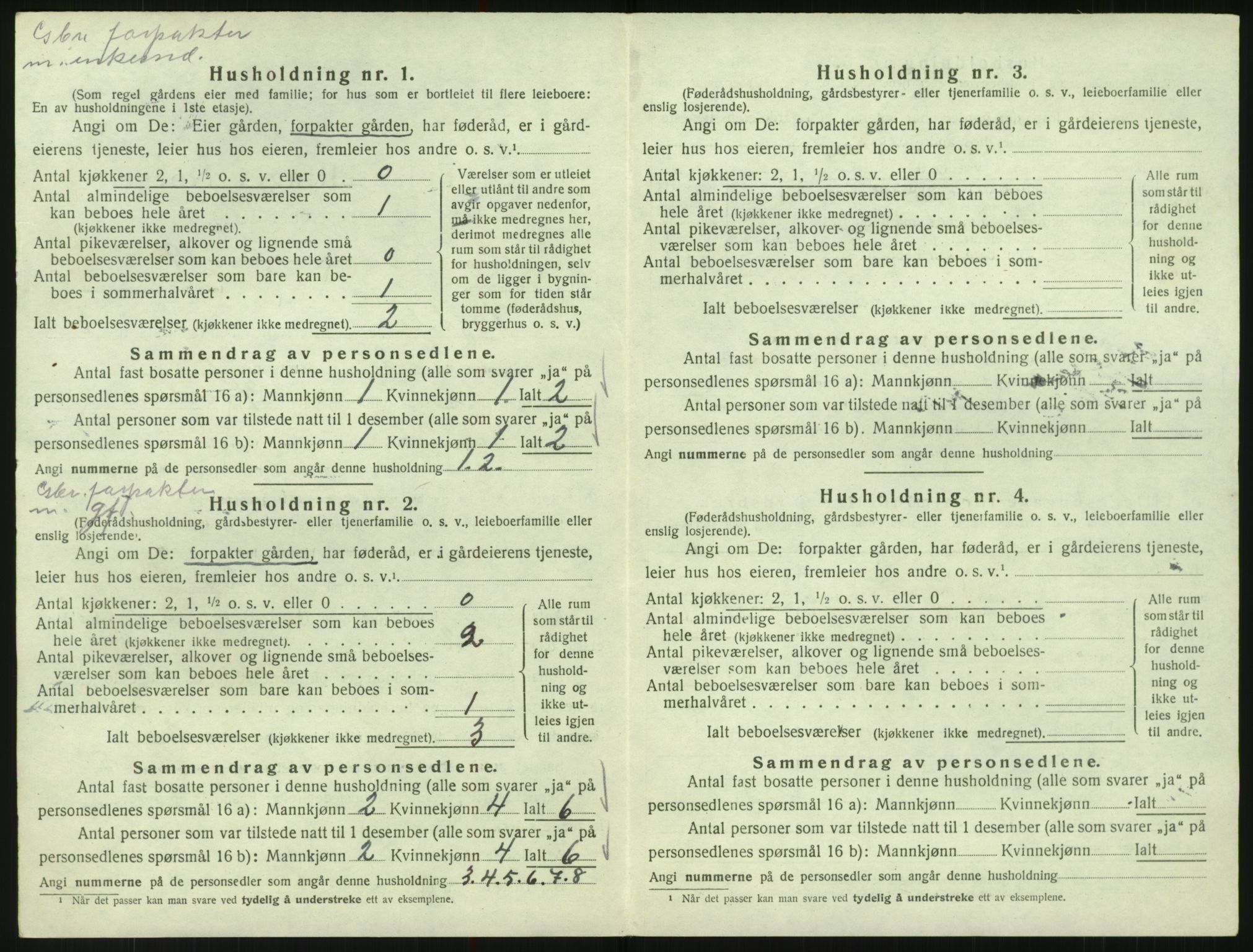 SAK, Folketelling 1920 for 0941 Bykle herred, 1920, s. 200