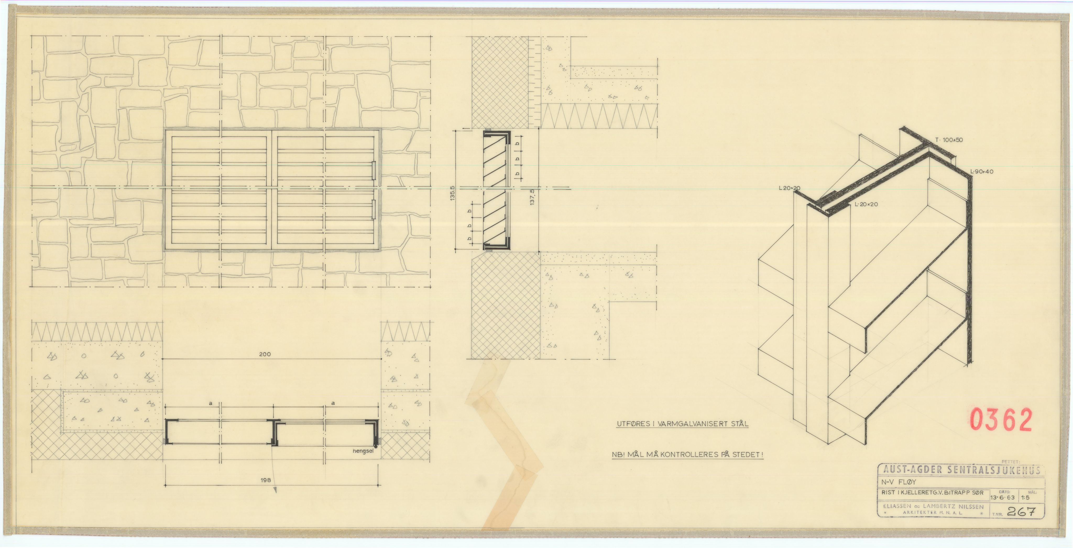 Eliassen og Lambertz-Nilssen Arkitekter, AAKS/PA-2983/T/T01/L0002: Tegningskogger 0362, 1960-1966, s. 13