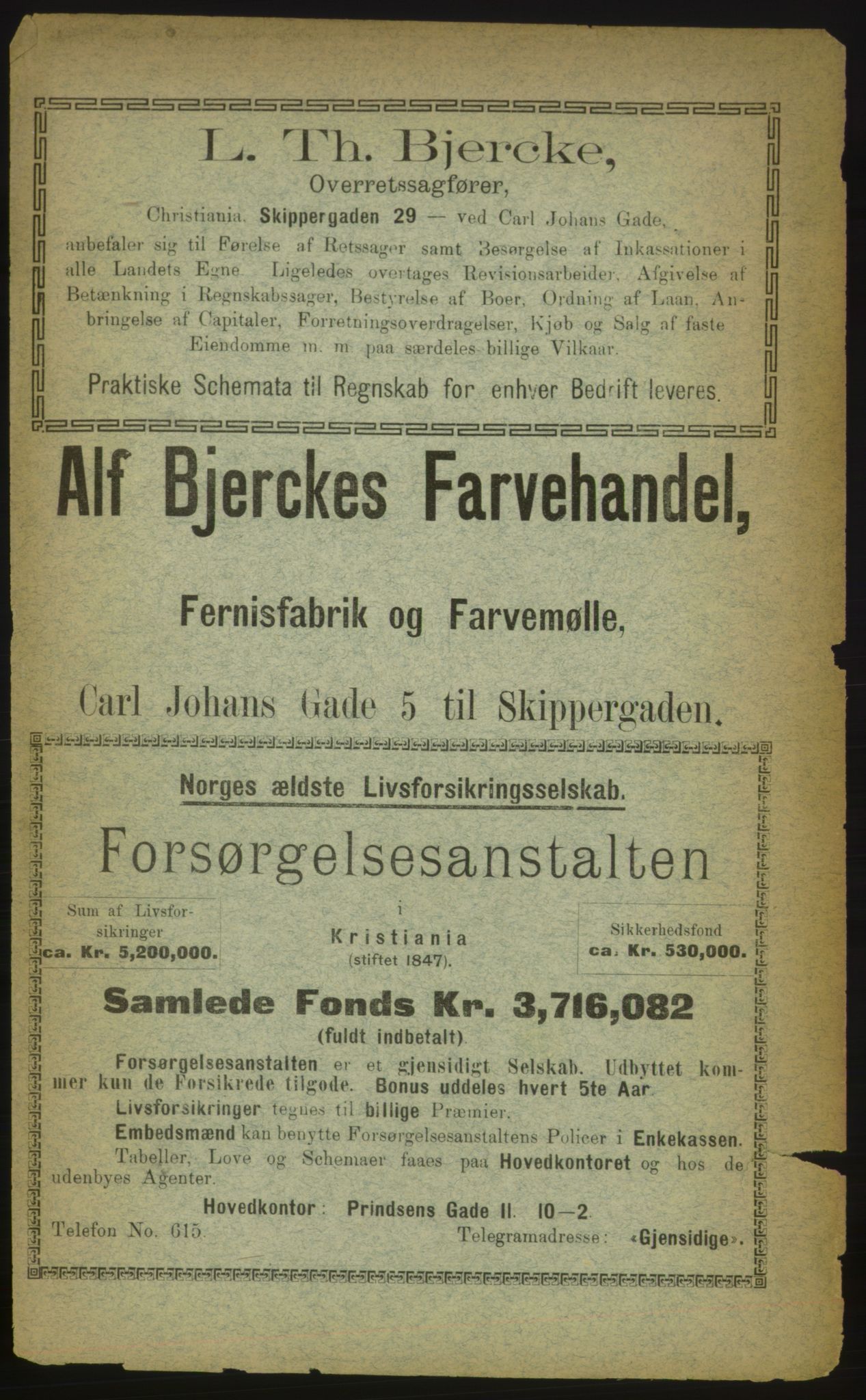 Kristiania/Oslo adressebok, PUBL/-, 1891