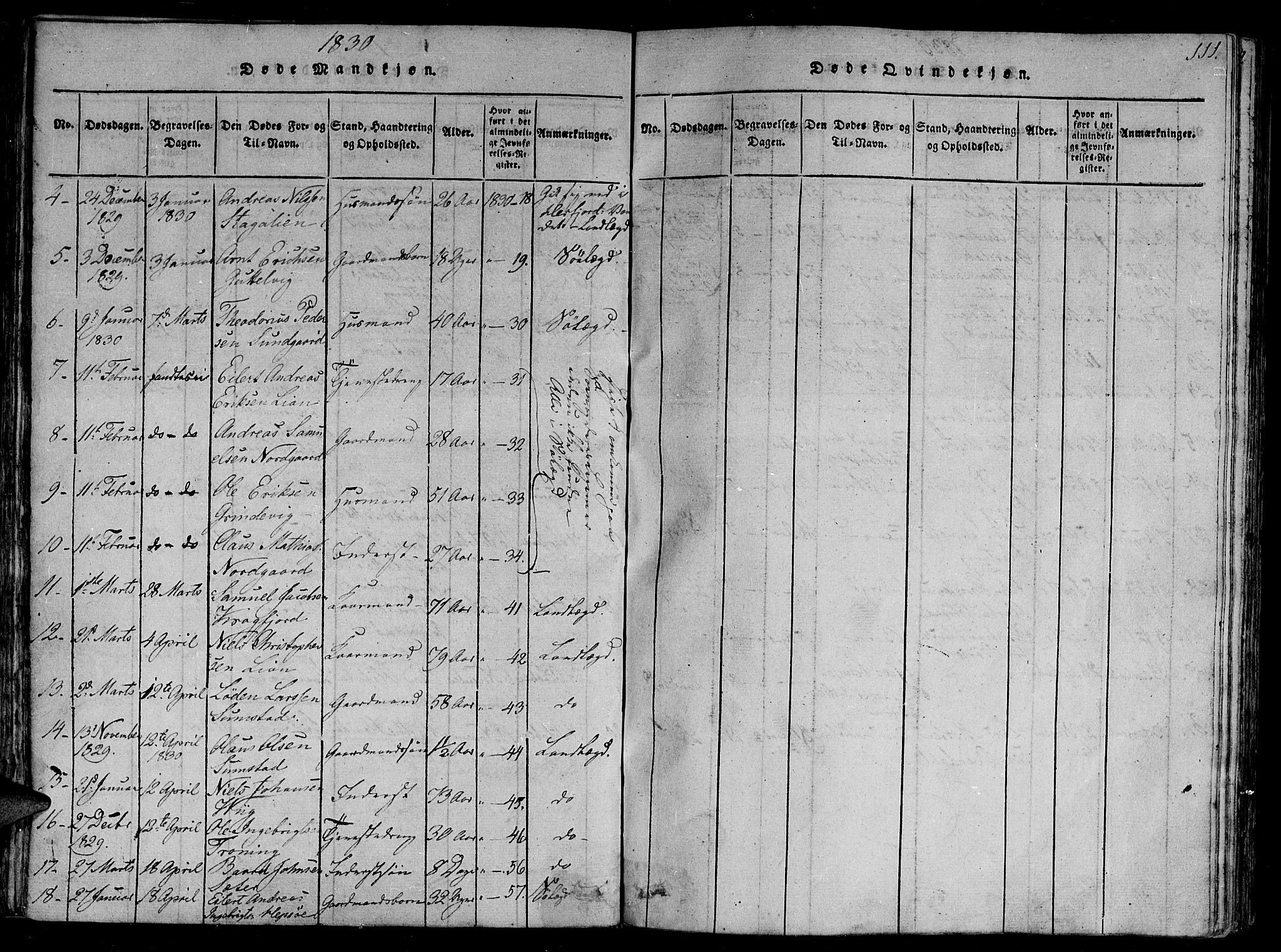 Ministerialprotokoller, klokkerbøker og fødselsregistre - Sør-Trøndelag, SAT/A-1456/657/L0702: Ministerialbok nr. 657A03, 1818-1831, s. 111