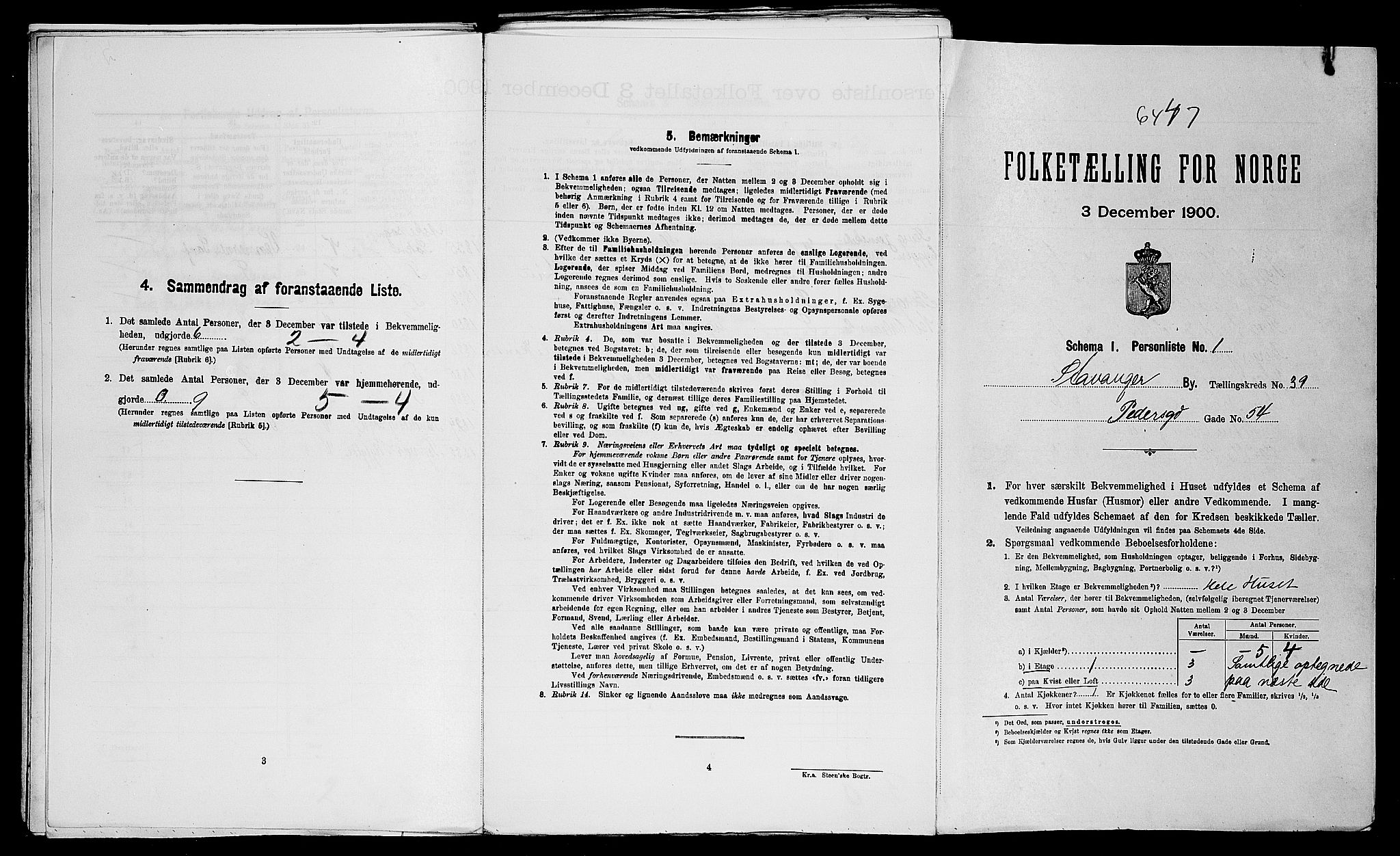 SAST, Folketelling 1900 for 1103 Stavanger kjøpstad, 1900, s. 13833