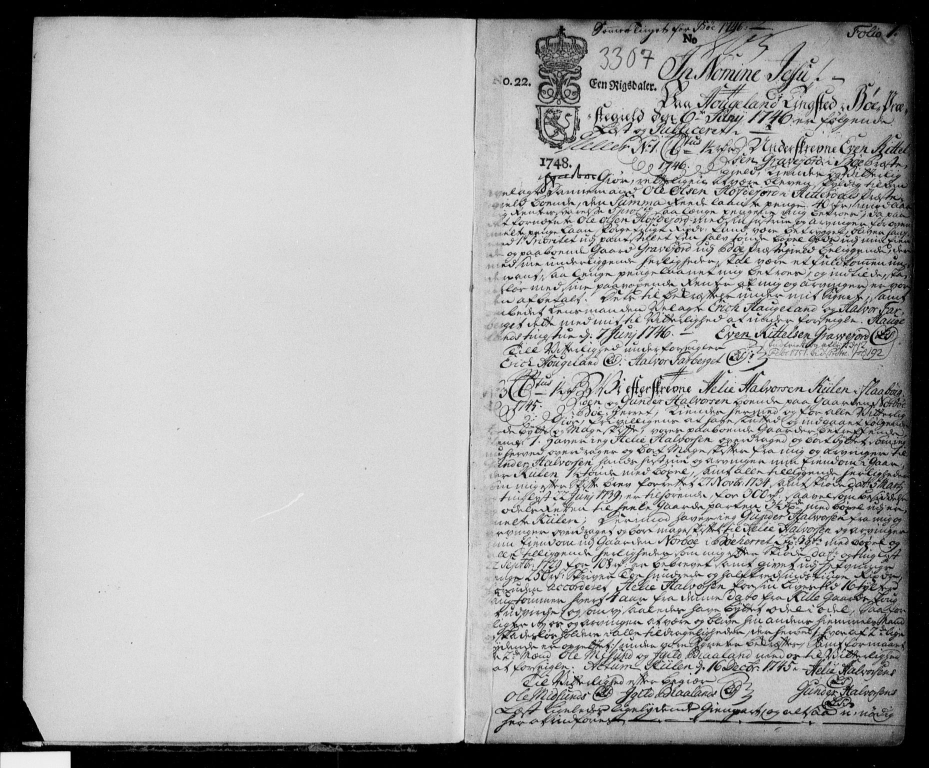 Nedre Telemark sorenskriveri, SAKO/A-135/G/Ga/Gaa/L0001j: Pantebok nr. J, 1746-1756, s. 1
