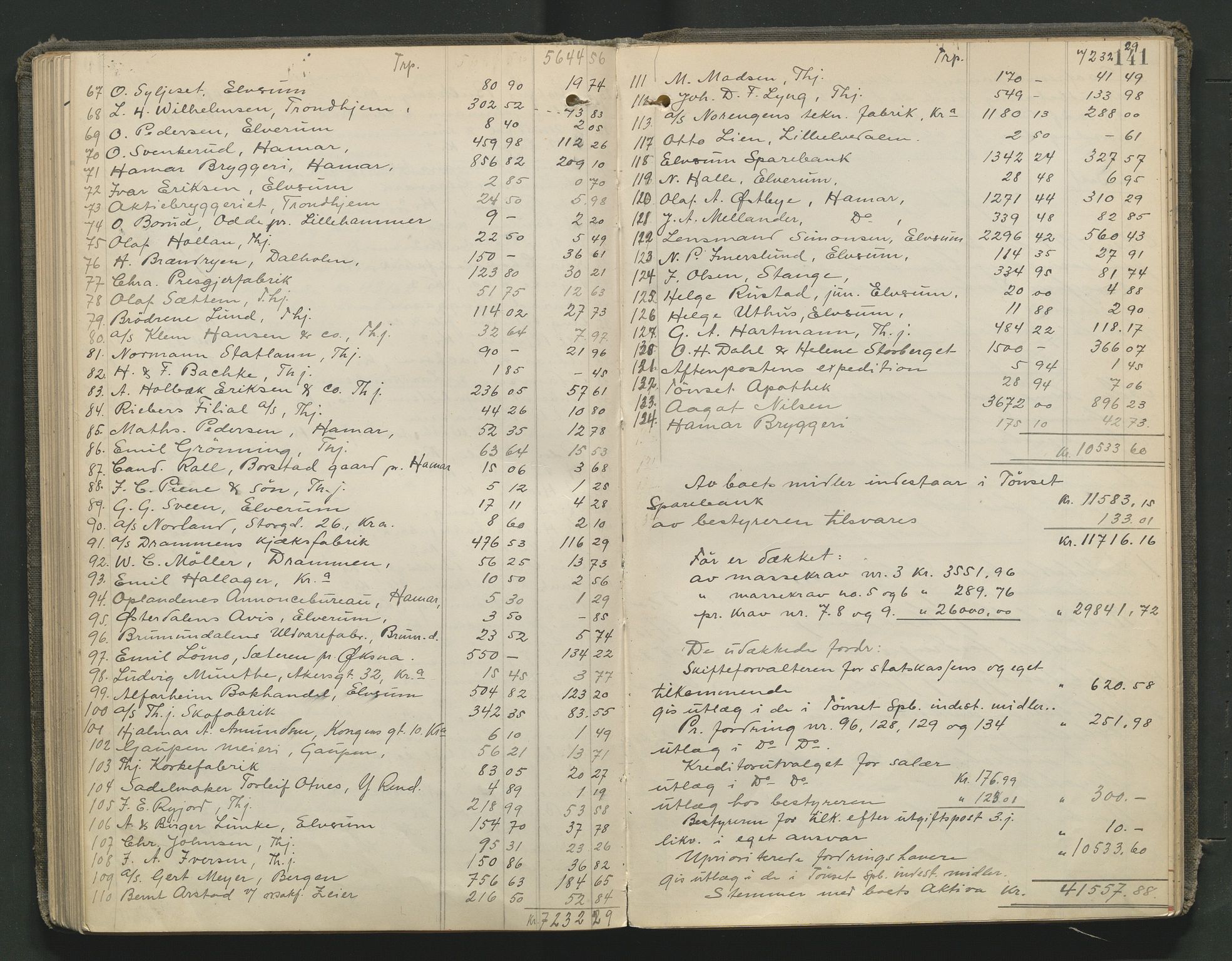 Nord-Østerdal tingrett, AV/SAH-TING-020/J/Jd/L0006: Skifteutlodningsprotokoll, 1907-1920, s. 141