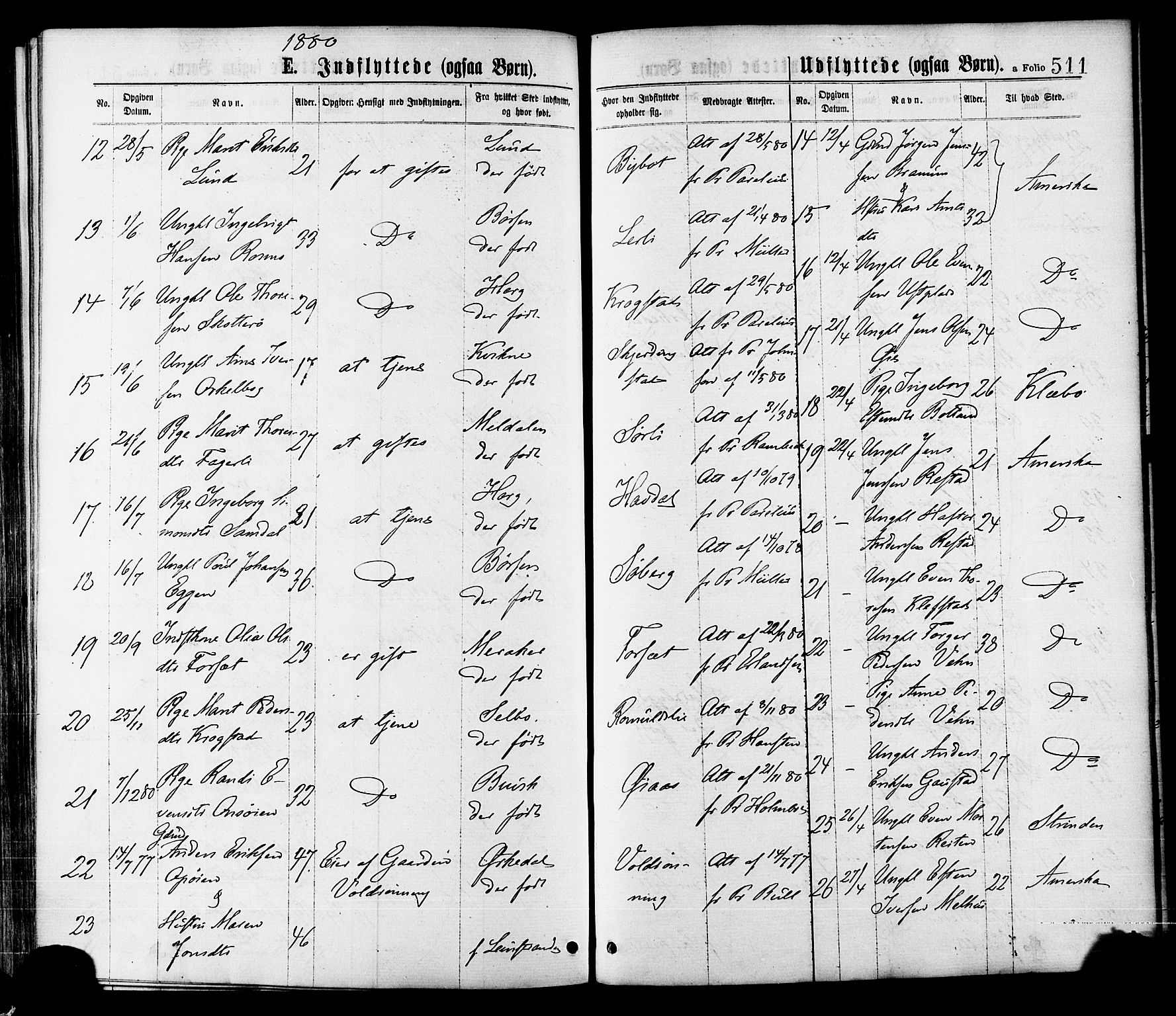 Ministerialprotokoller, klokkerbøker og fødselsregistre - Sør-Trøndelag, AV/SAT-A-1456/691/L1079: Ministerialbok nr. 691A11, 1873-1886, s. 511