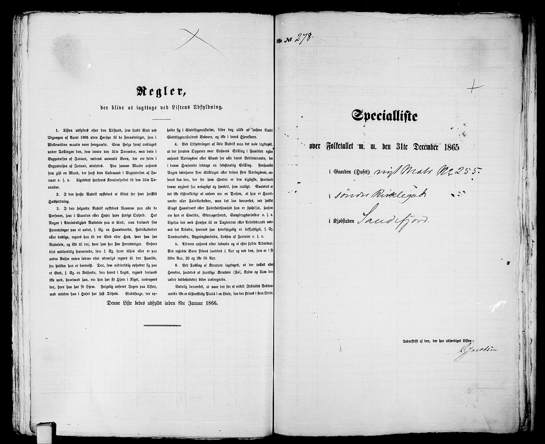 RA, Folketelling 1865 for 0706B Sandeherred prestegjeld, Sandefjord kjøpstad, 1865, s. 566