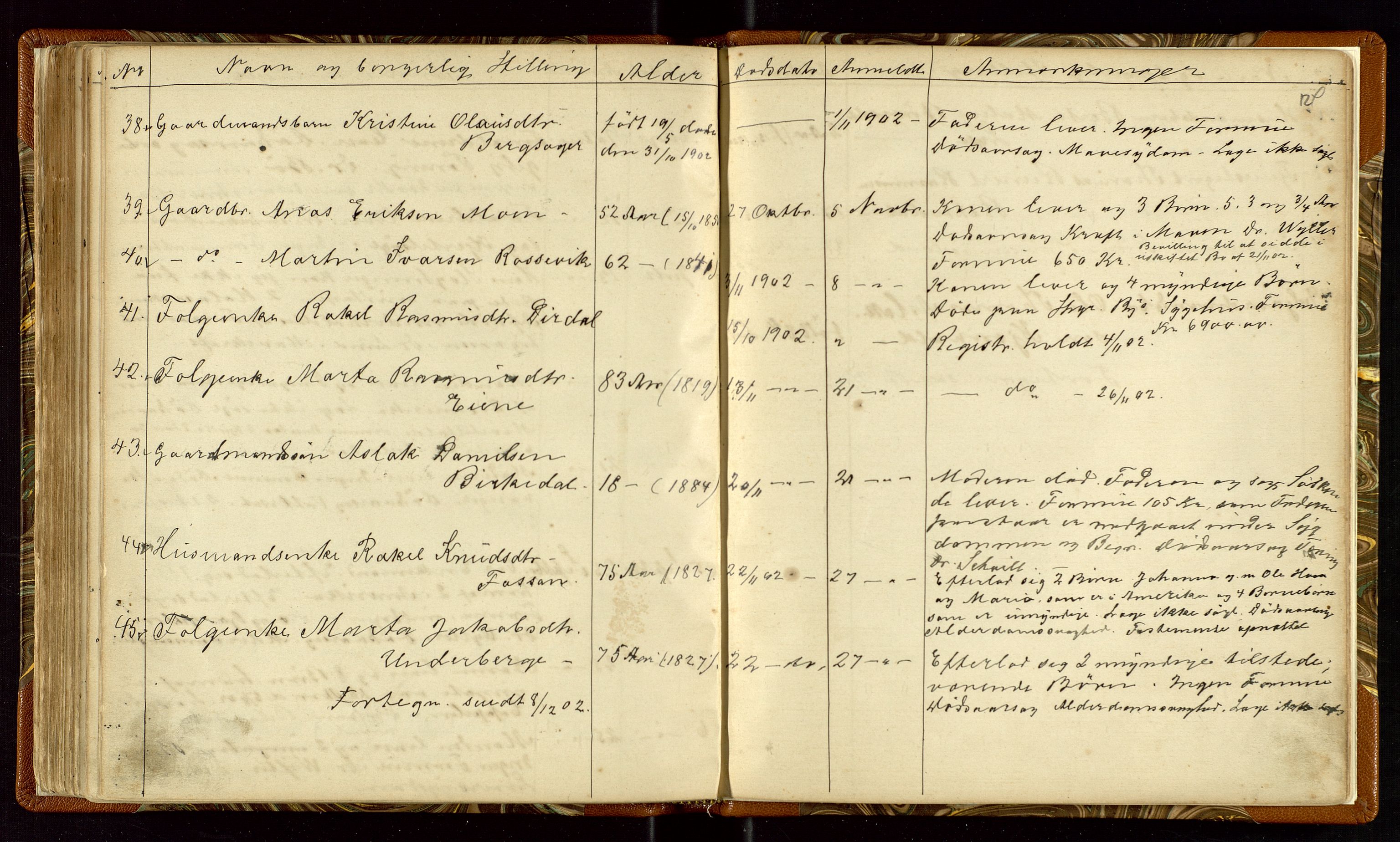 Høle og Forsand lensmannskontor, AV/SAST-A-100127/Gga/L0001: "Fortegnelse over Afdøde i Høle Thinglag fra 1ste Juli 1875 til ", 1875-1902, s. 124