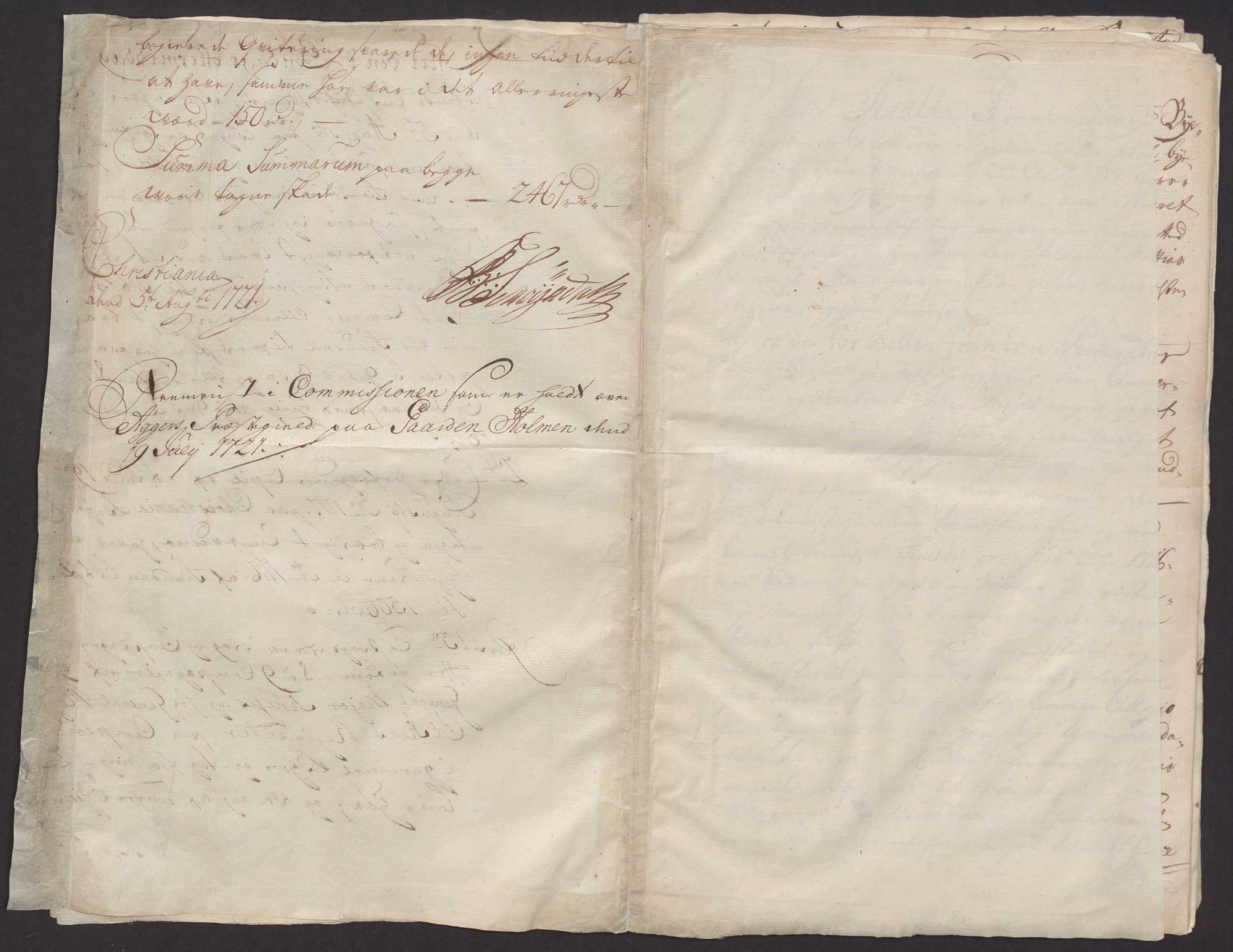 Danske Kanselli, Skapsaker, AV/RA-EA-4061/F/L0093: Skap 16, pakke 3-5, 1716-1722