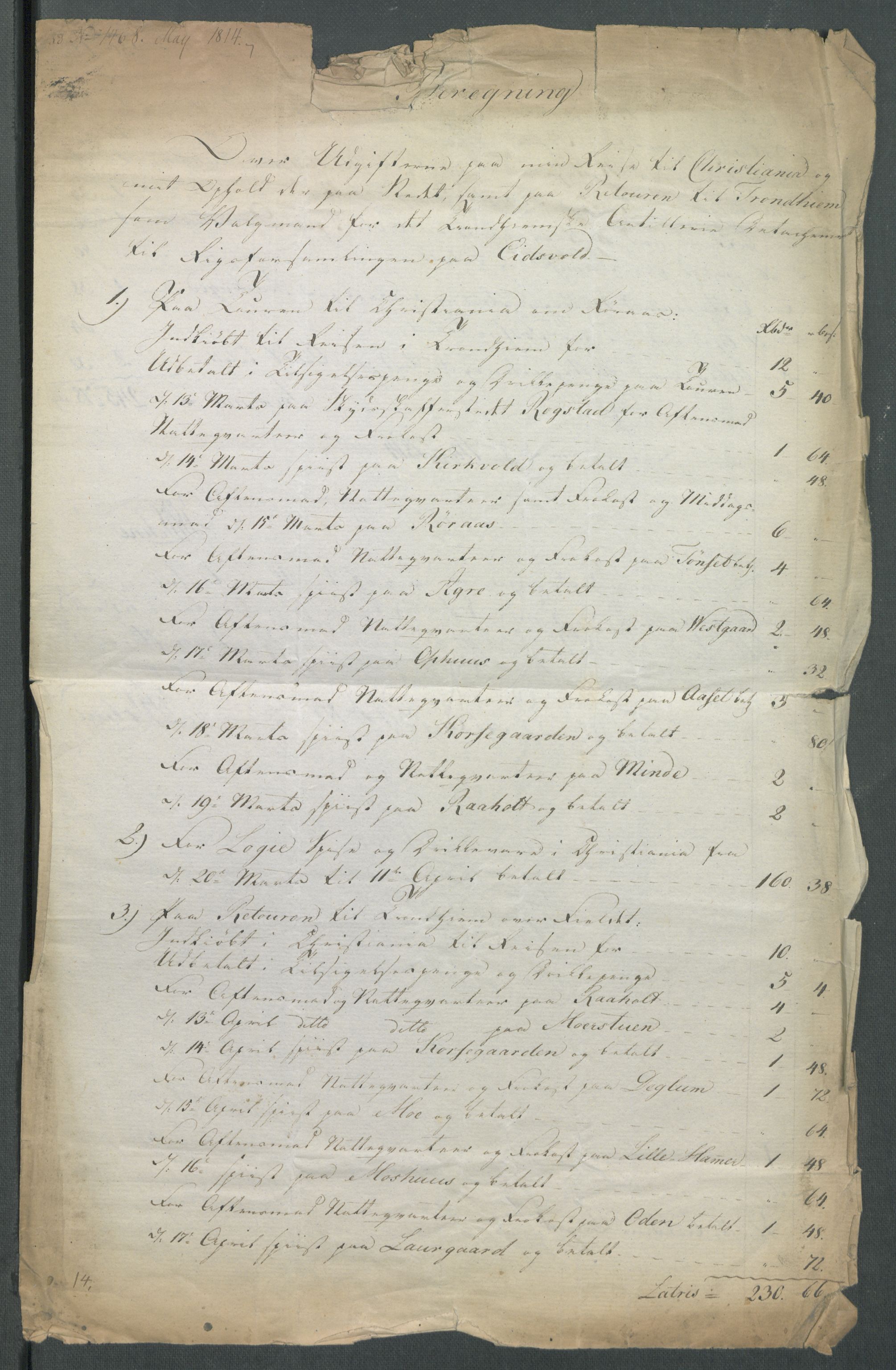 5. departement for finans-, handels- og tollfaget, RA/S-3893/C/Cb/L0014: Regninger fra Riksforsamlingens deputerede, 1814, s. 102