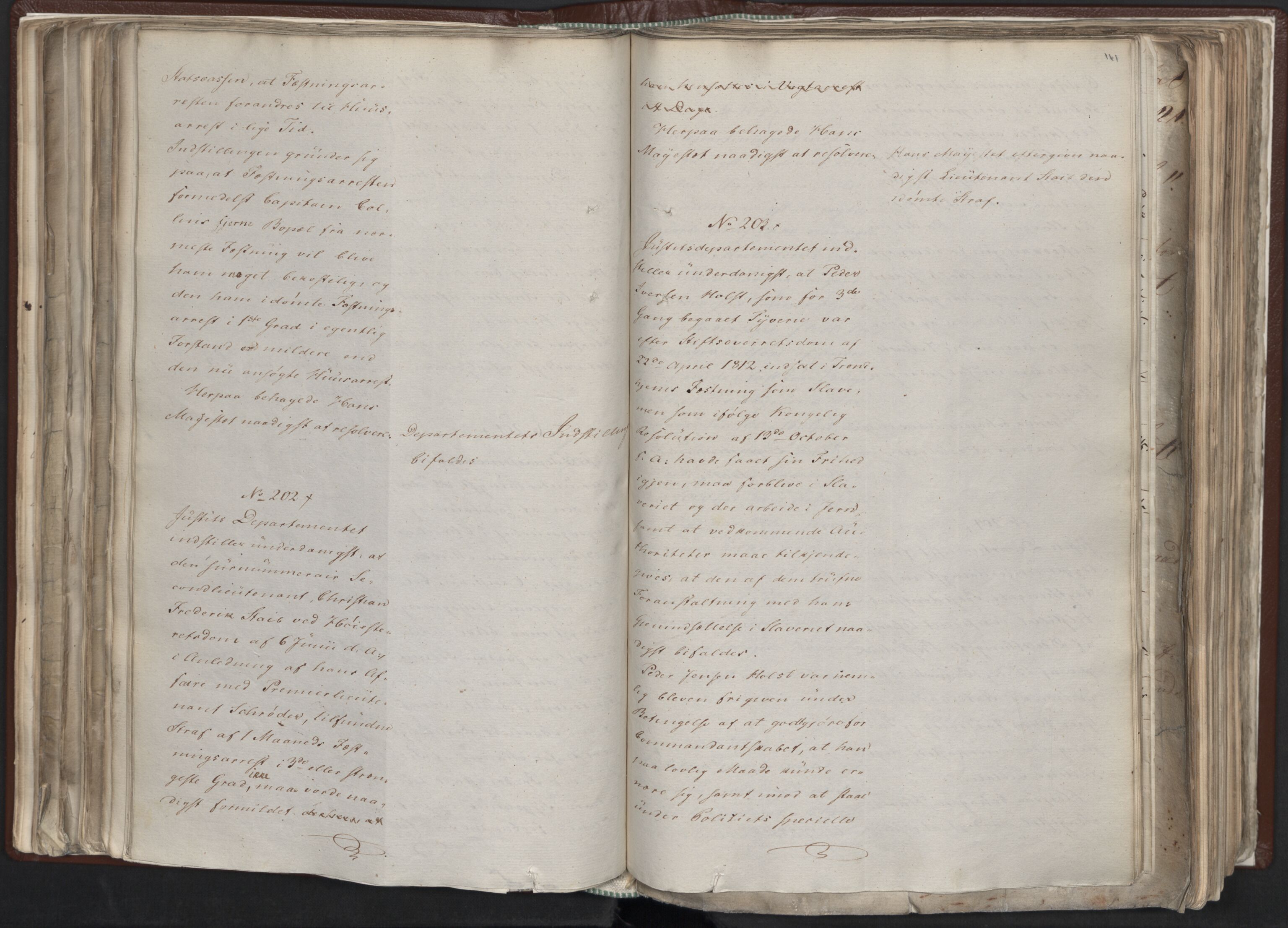 Statsrådssekretariatet, AV/RA-S-1001/A/Ab/L0012: Kgl. res. nr. 5679-6008 II, 1821, s. 160b-161a
