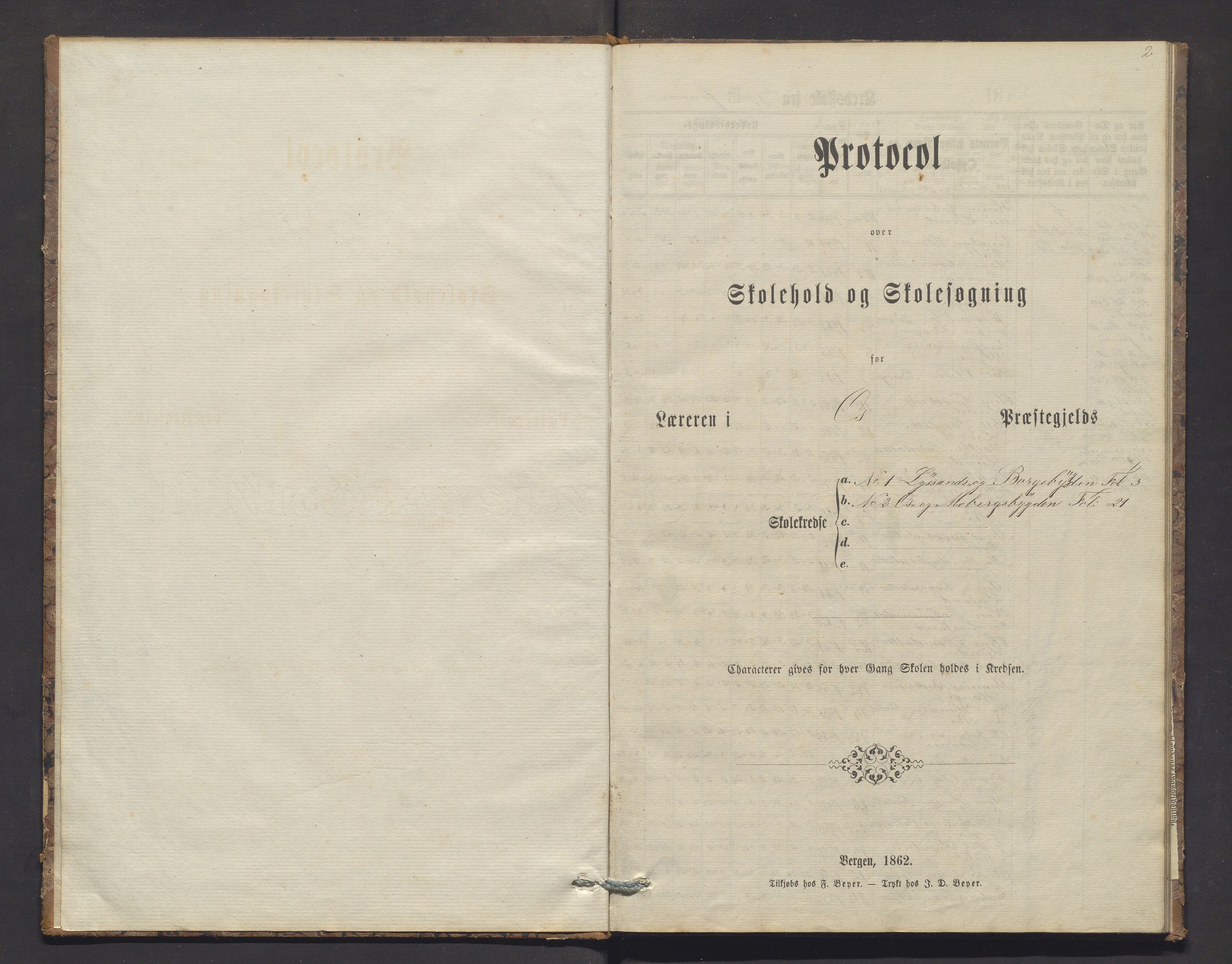 Os kommune. Barneskulane, IKAH/1243-231/F/Fd/L0002: Skuleprotokoll for Lyssand, Borgerbygden, Os og Mobergbygden krisnar, 1863-1874