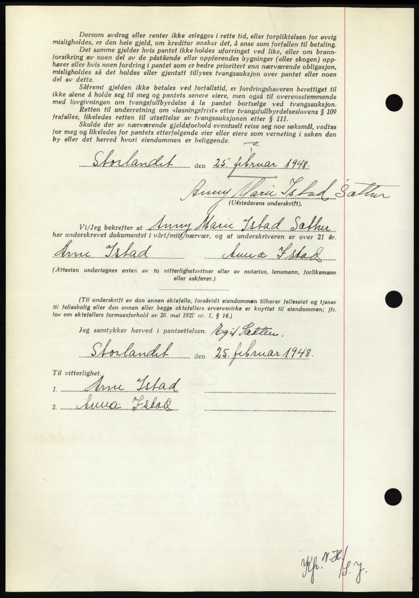 Nordmøre sorenskriveri, AV/SAT-A-4132/1/2/2Ca: Pantebok nr. B98, 1948-1948, Dagboknr: 388/1948