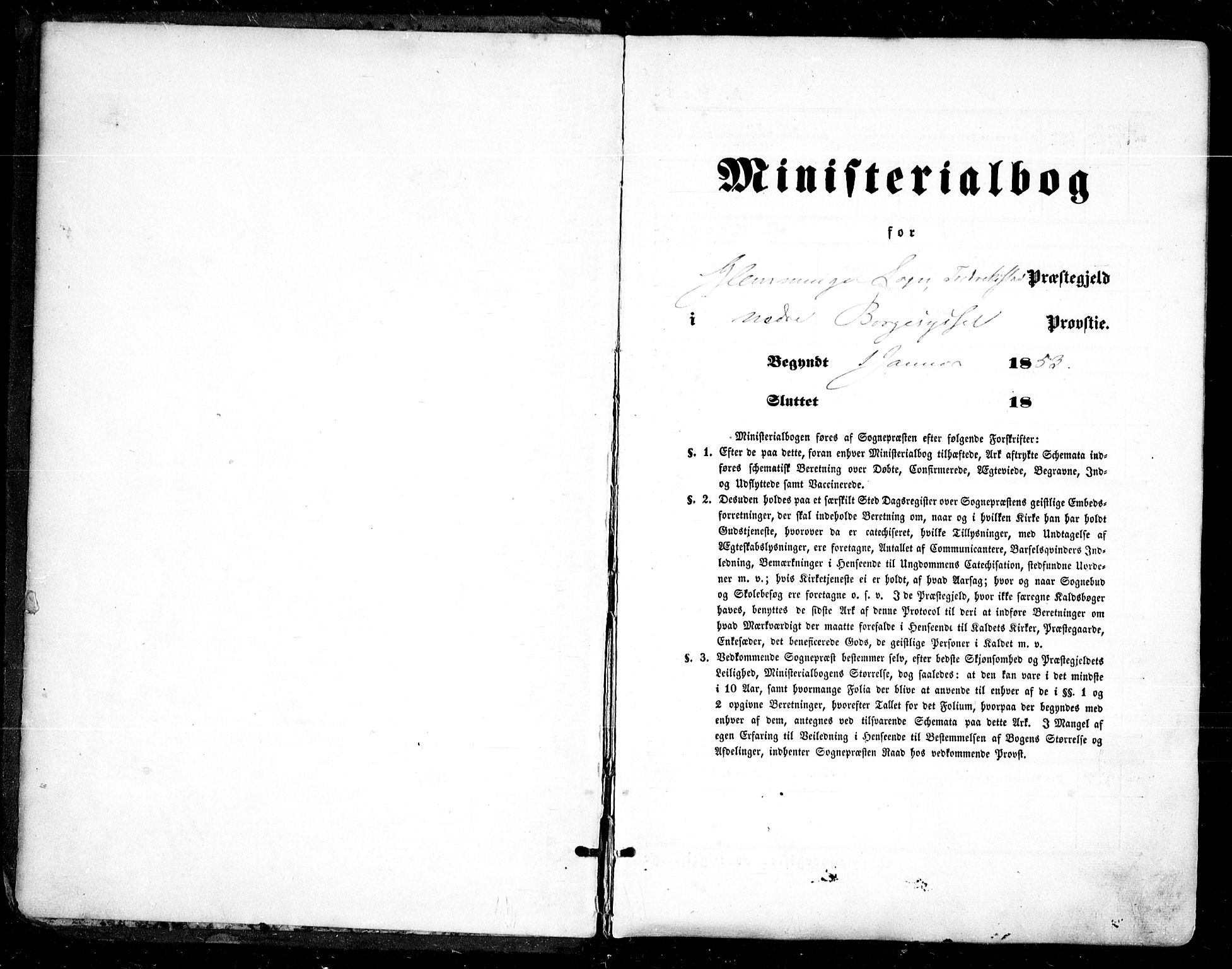 Glemmen prestekontor Kirkebøker, SAO/A-10908/F/Fa/L0007: Ministerialbok nr. 7, 1853-1862