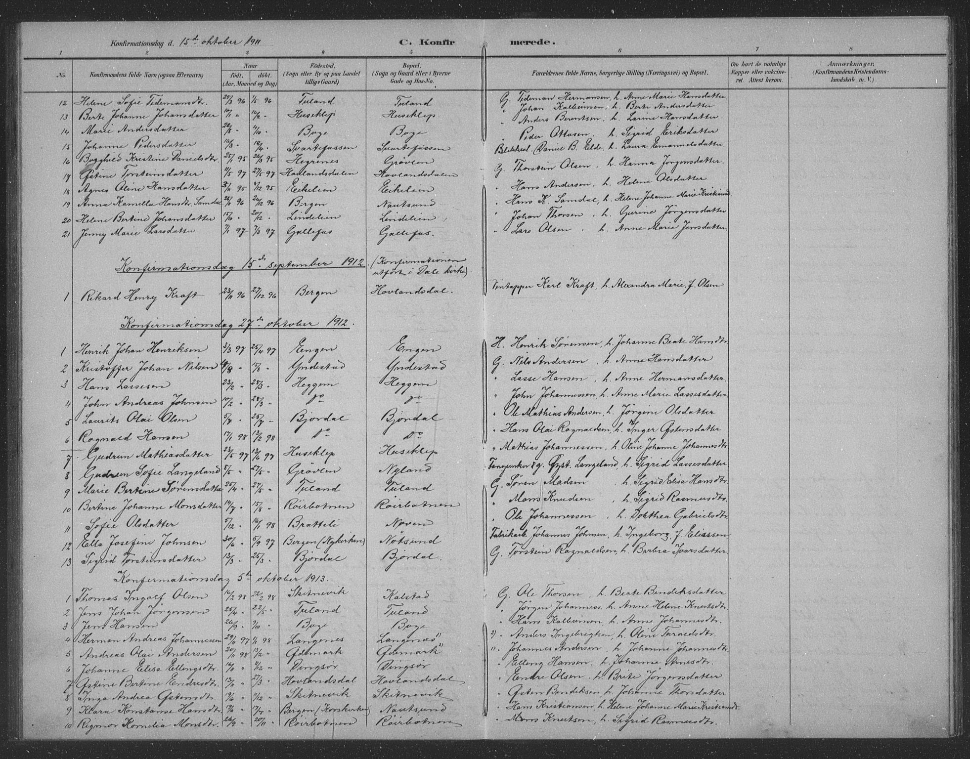 Fjaler sokneprestembete, AV/SAB-A-79801/H/Hab/Habd/L0002: Klokkerbok nr. D 2, 1892-1921