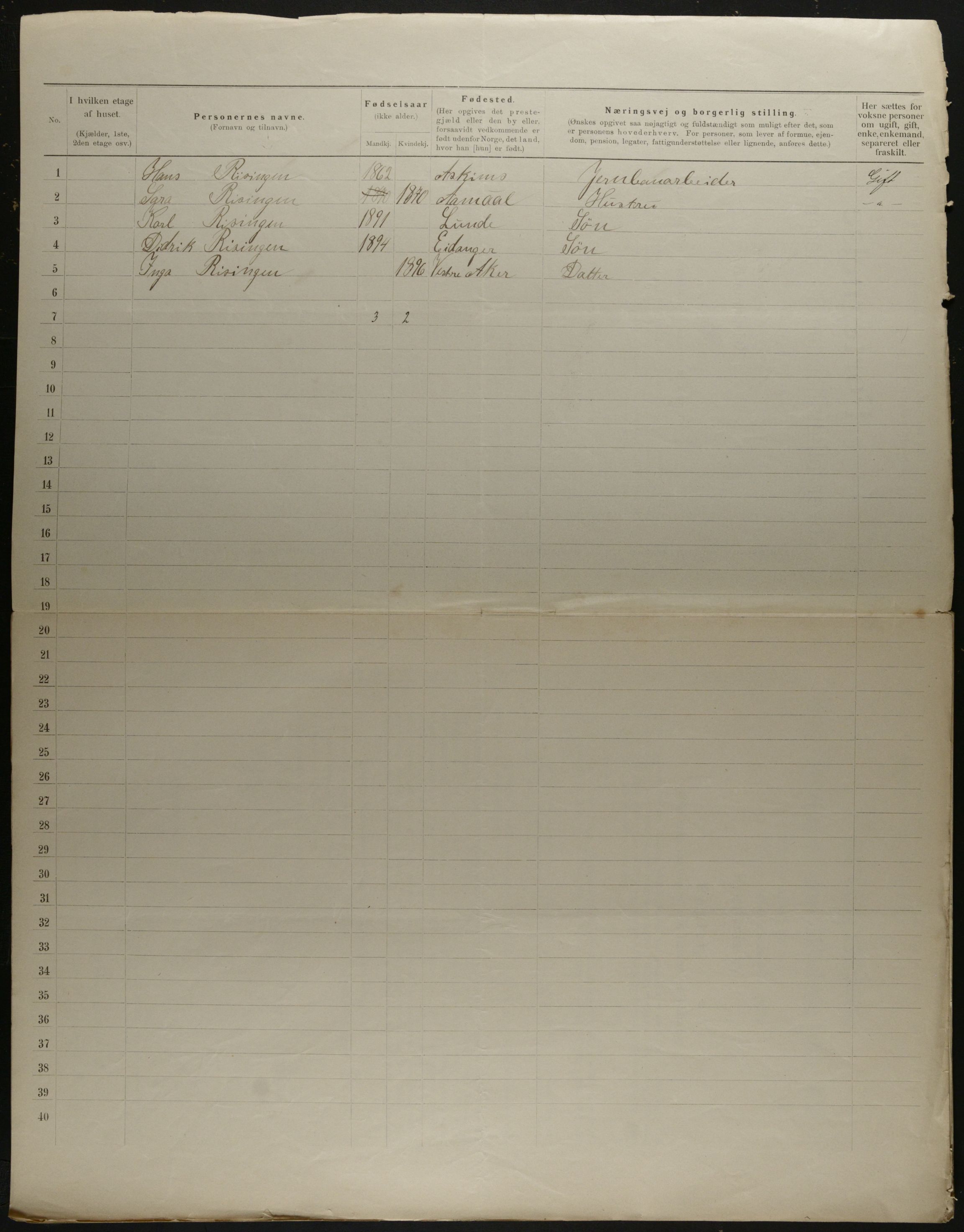 OBA, Kommunal folketelling 31.12.1901 for Kristiania kjøpstad, 1901, s. 13121