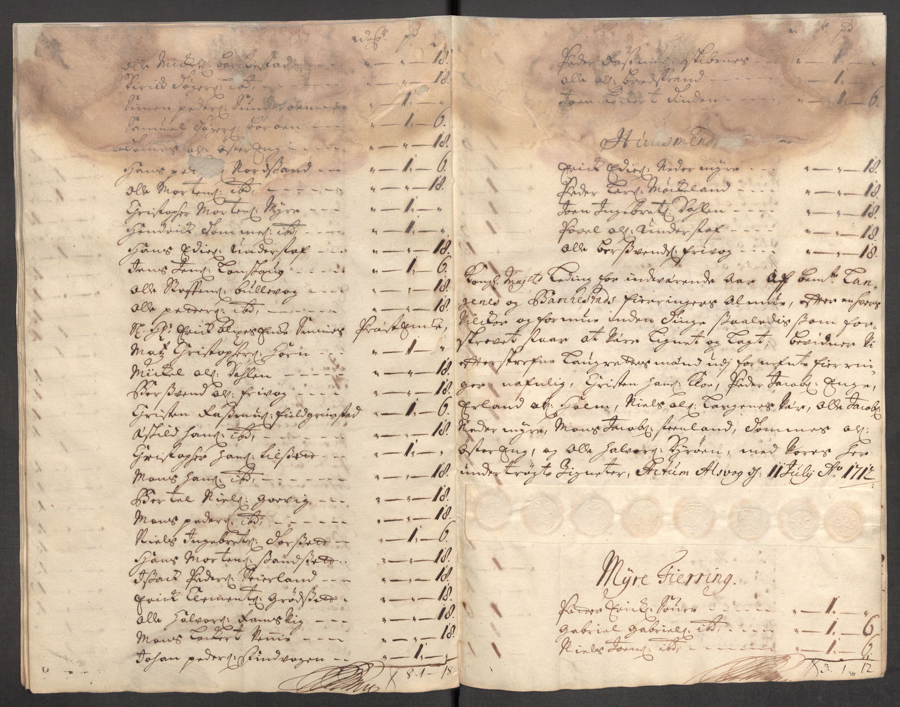 Rentekammeret inntil 1814, Reviderte regnskaper, Fogderegnskap, AV/RA-EA-4092/R67/L4679: Fogderegnskap Vesterålen, Andenes og Lofoten, 1711-1713, s. 29
