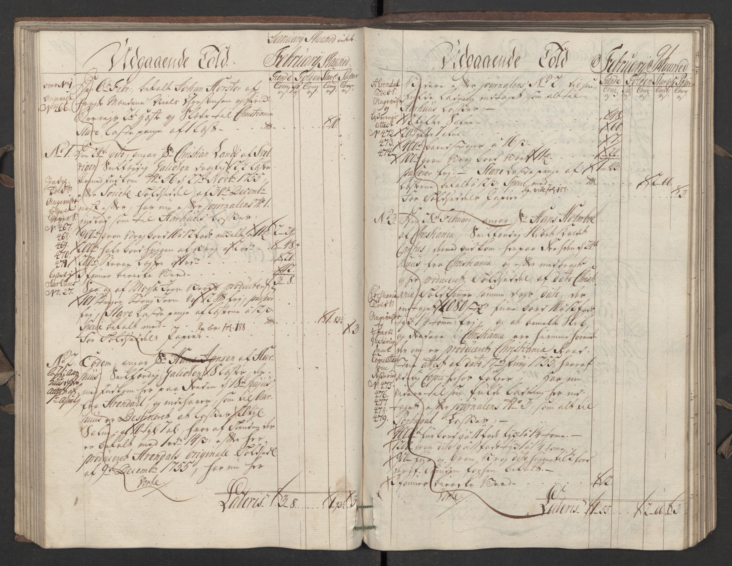 Generaltollkammeret, tollregnskaper, AV/RA-EA-5490/R05/L0027/0001: Tollregnskaper Moss, Son, Krokstad / Utgående hovedtollbok, 1756, s. 90b-91a