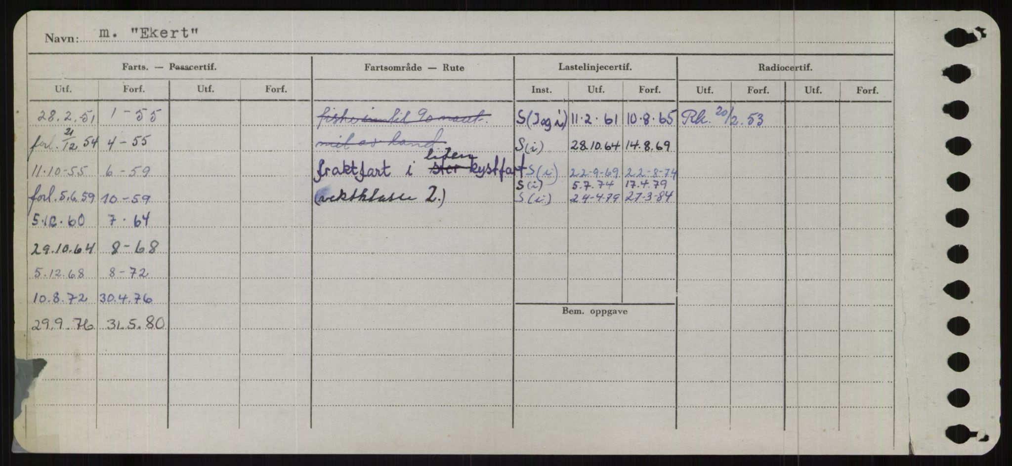 Sjøfartsdirektoratet med forløpere, Skipsmålingen, RA/S-1627/H/Ha/L0002/0001: Fartøy, Eik-Hill / Fartøy, Eik-F, s. 38