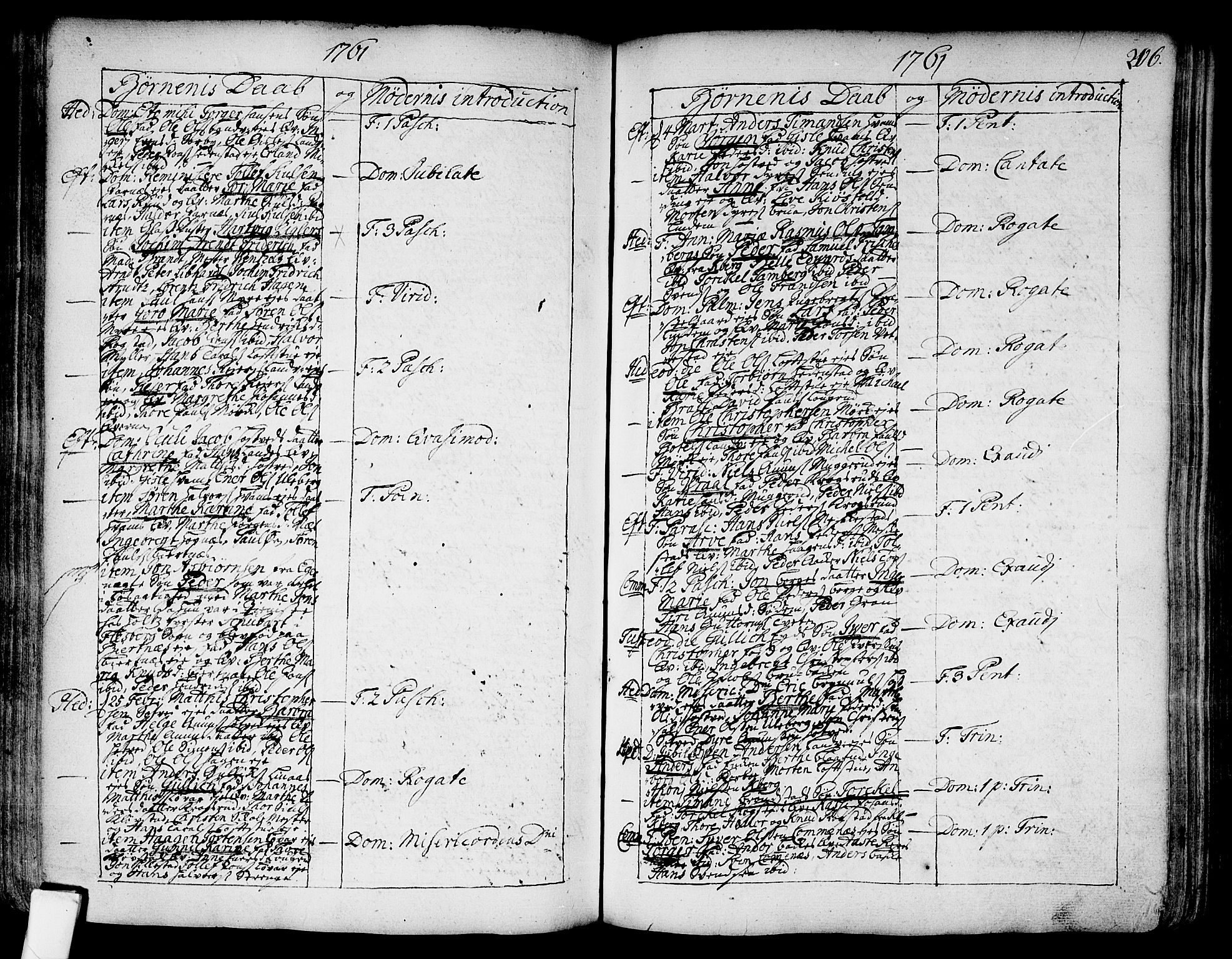 Sandsvær kirkebøker, SAKO/A-244/F/Fa/L0002a: Ministerialbok nr. I 2, 1725-1809, s. 206