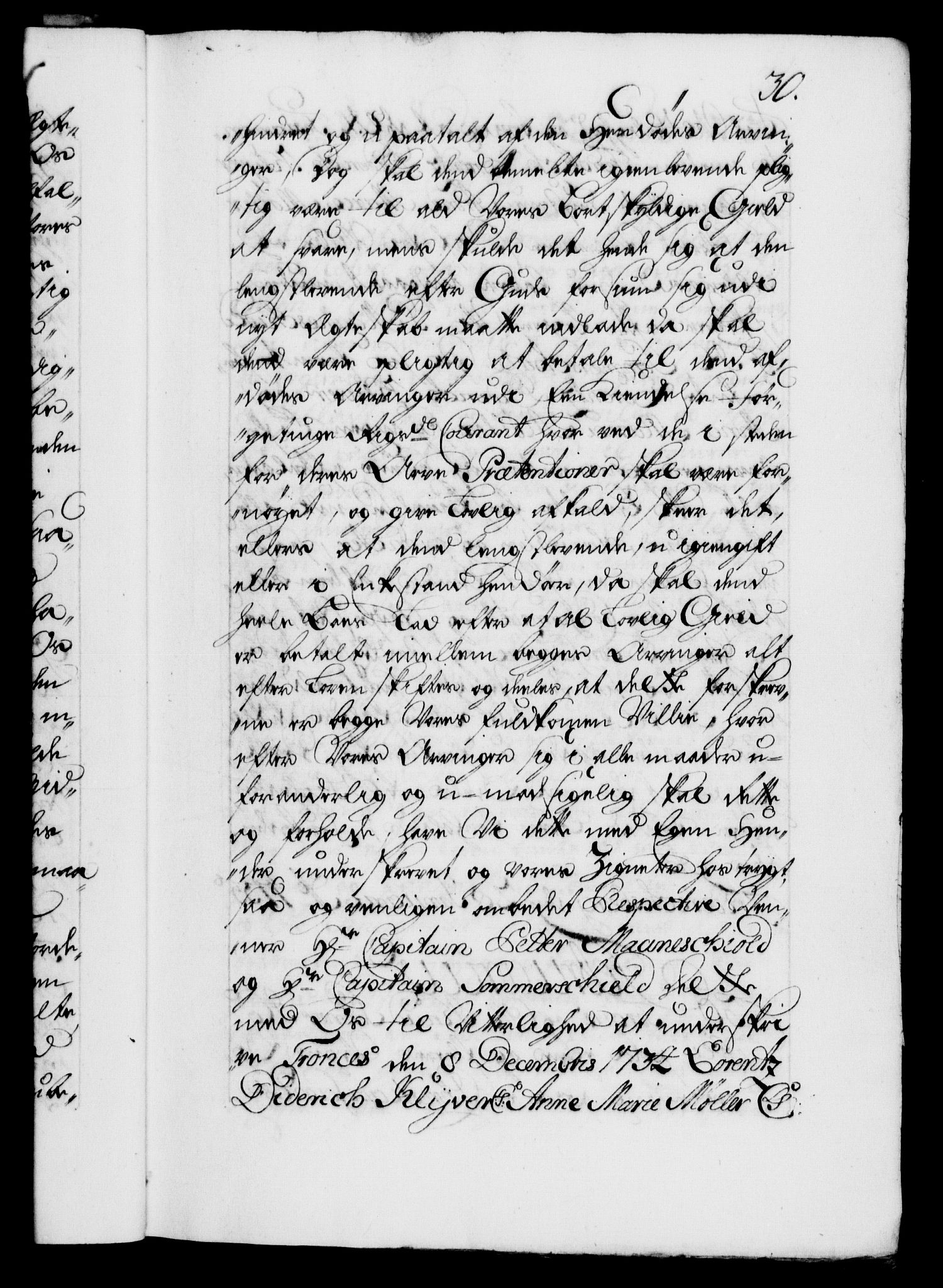 Danske Kanselli 1572-1799, AV/RA-EA-3023/F/Fc/Fca/Fcaa/L0029: Norske registre, 1735-1736, s. 30a