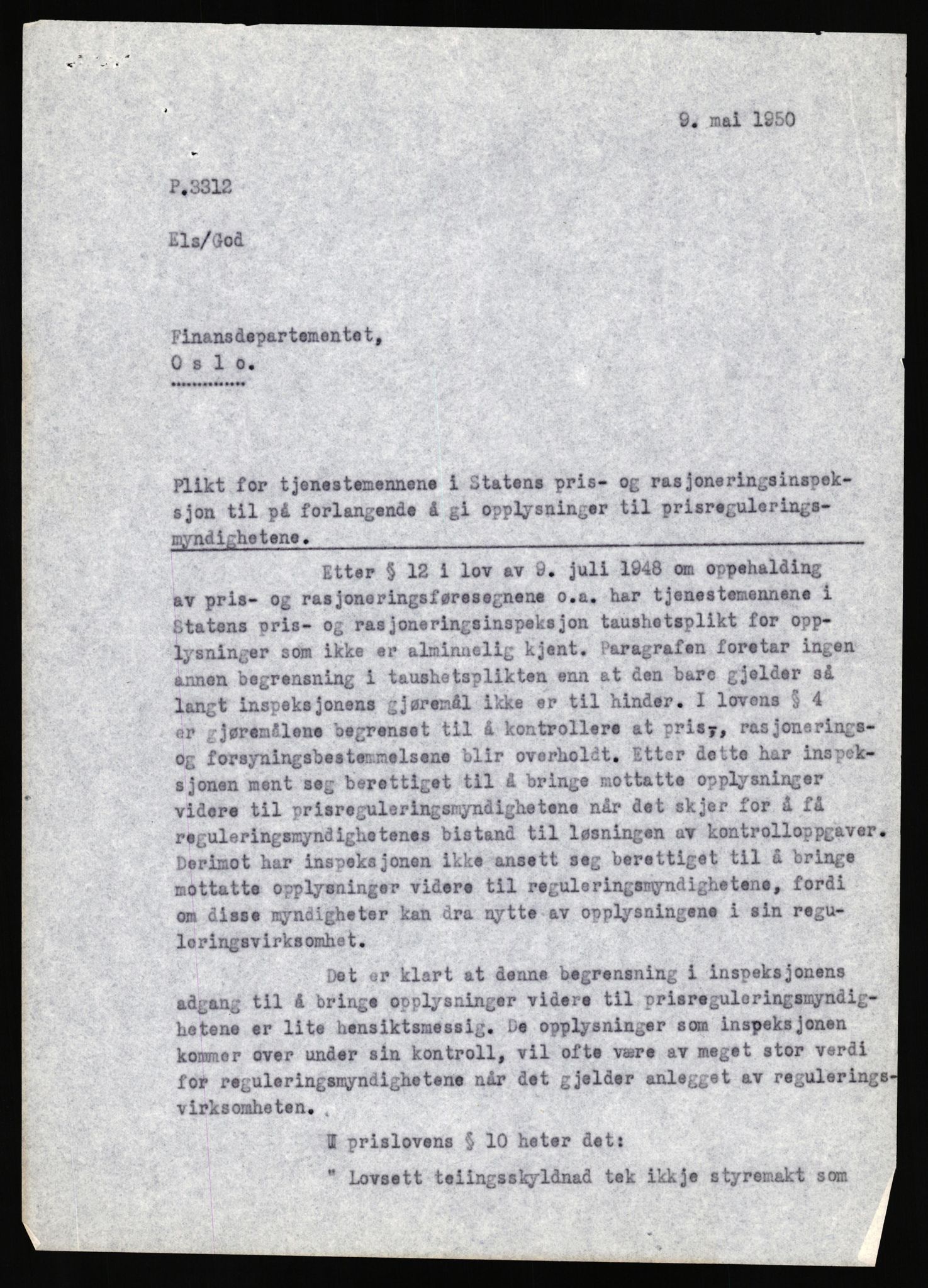 Justisdepartementet, Lovavdelingen, AV/RA-S-3212/D/Dh/L0284/0001: Lover / Uttalelser om lovutkast: Jnr. 455 - 1757. 3 mapper, 1950, s. 674