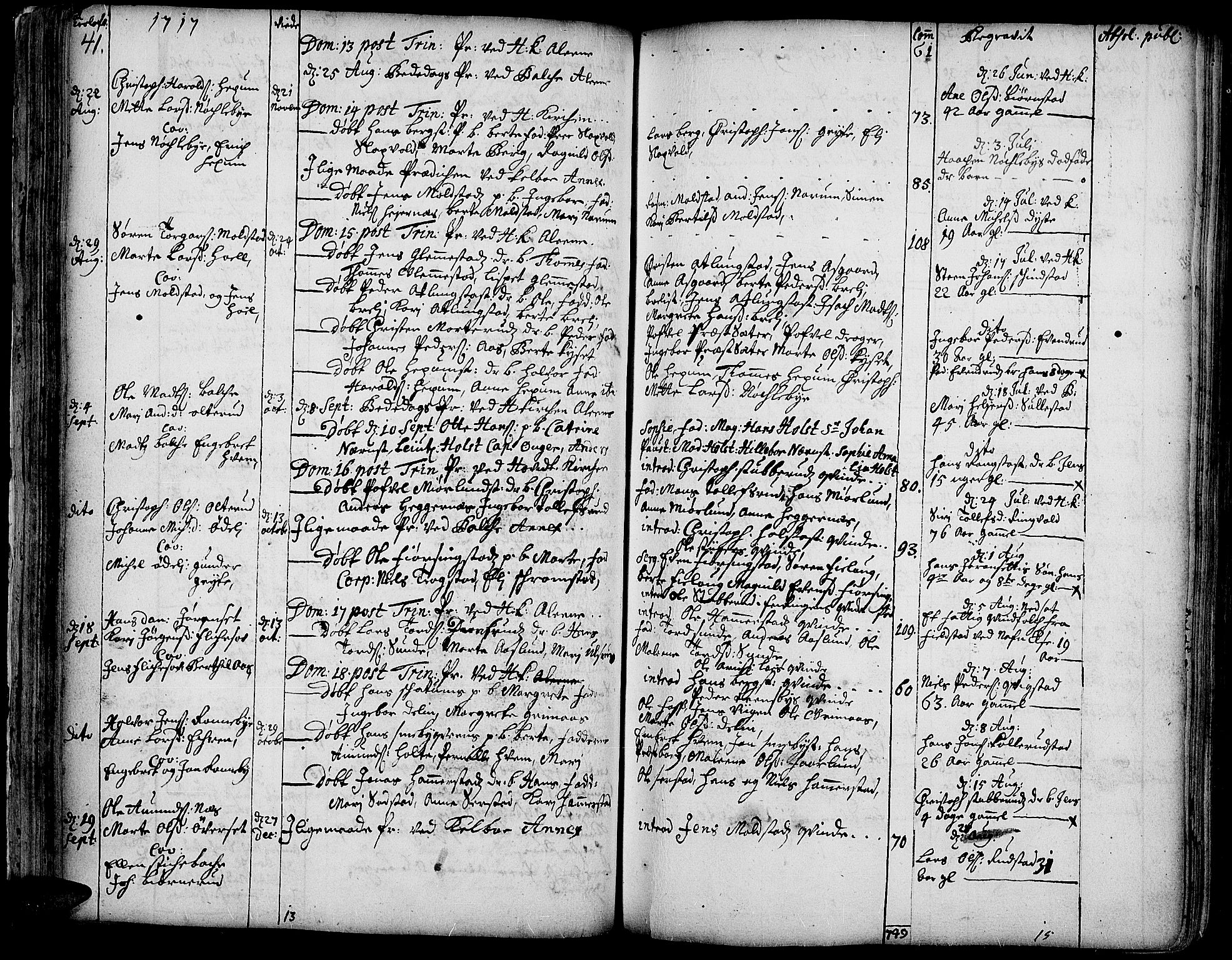Toten prestekontor, AV/SAH-PREST-102/H/Ha/Haa/L0002: Ministerialbok nr. 2, 1714-1732, s. 41