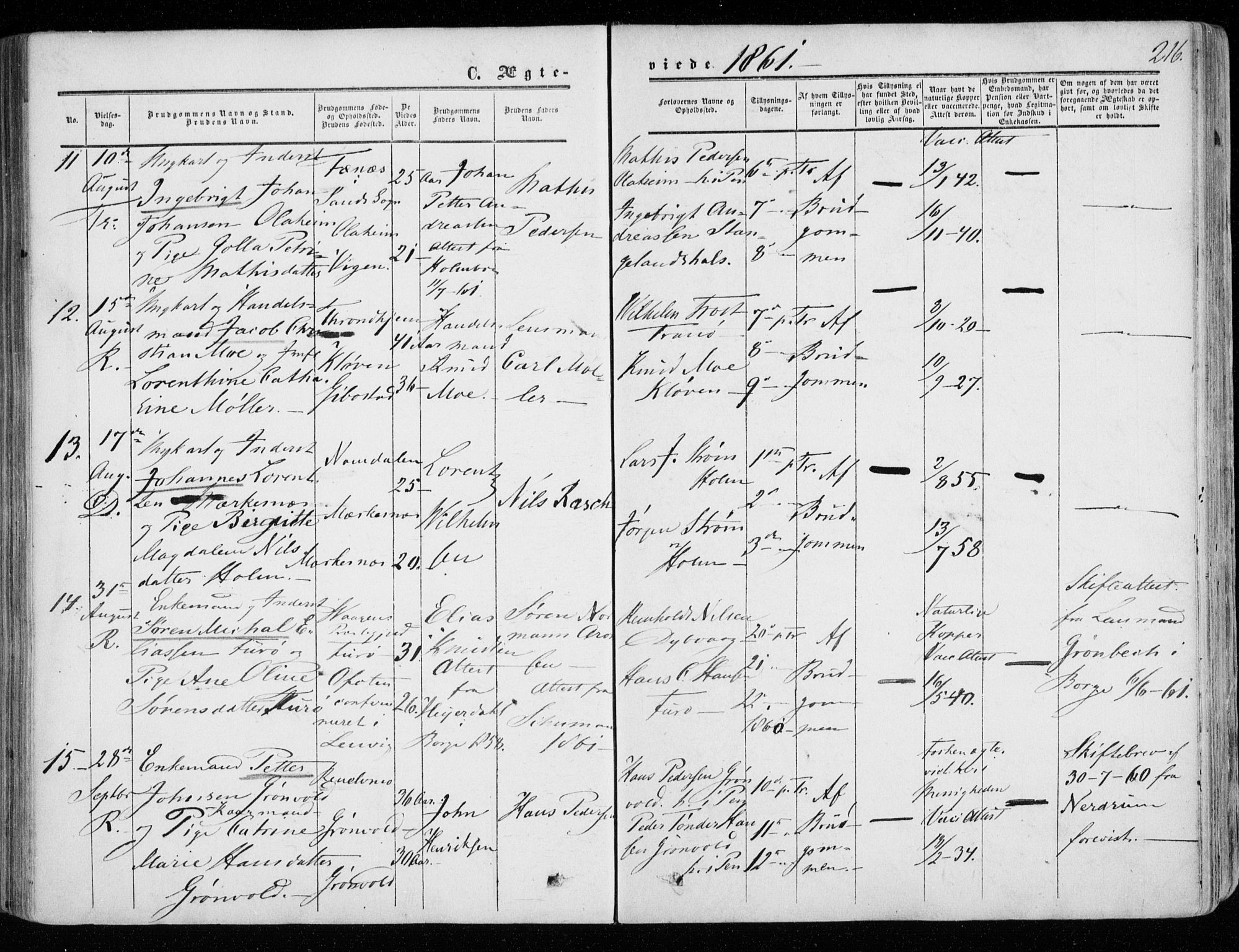 Tranøy sokneprestkontor, AV/SATØ-S-1313/I/Ia/Iaa/L0007kirke: Ministerialbok nr. 7, 1856-1866, s. 216