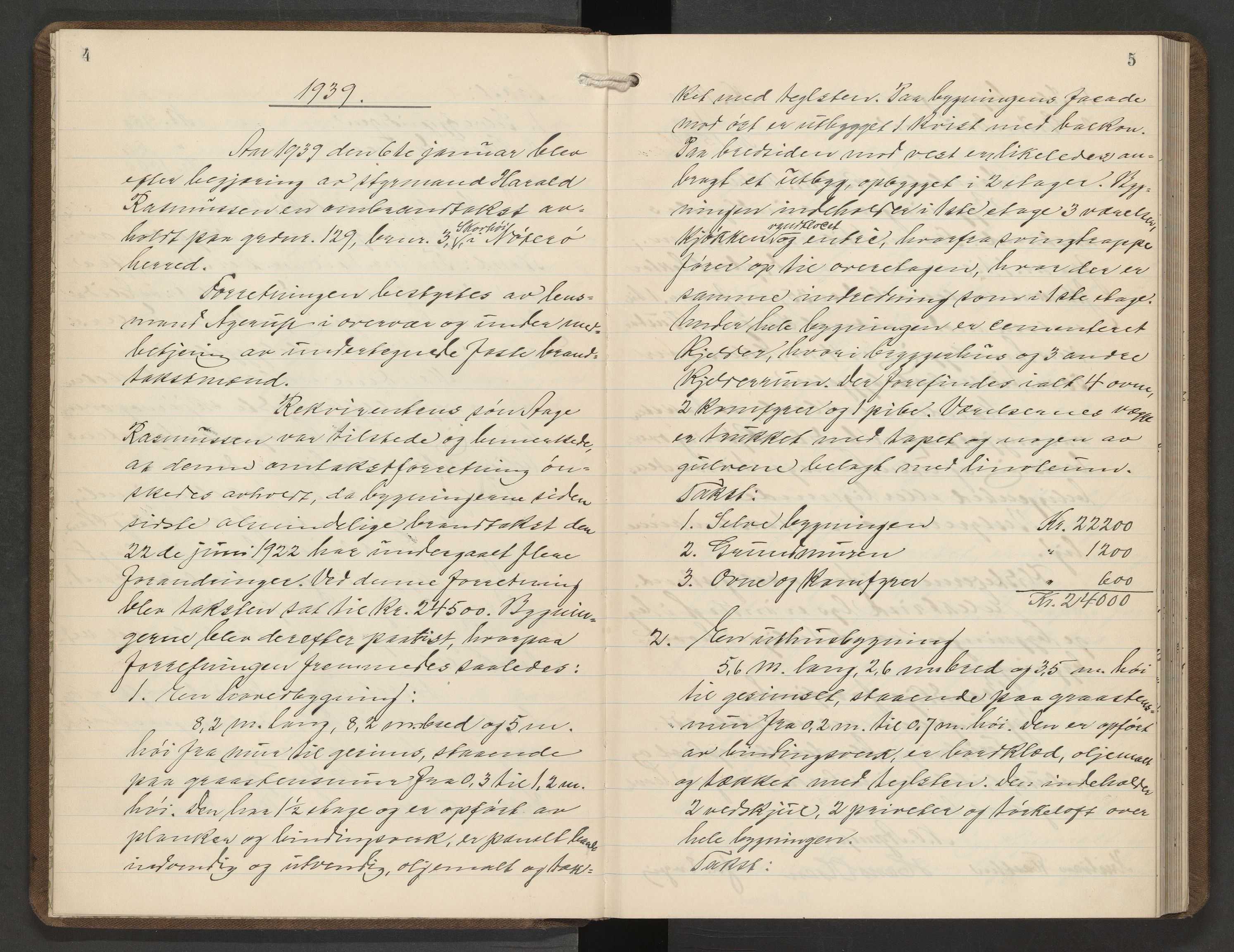 Nøtterøy lensmannskontor, AV/SAKO-A-540/Y/Yg/Yga/L0016: Branntakstprotokoll, 1938-1940, s. 4-5