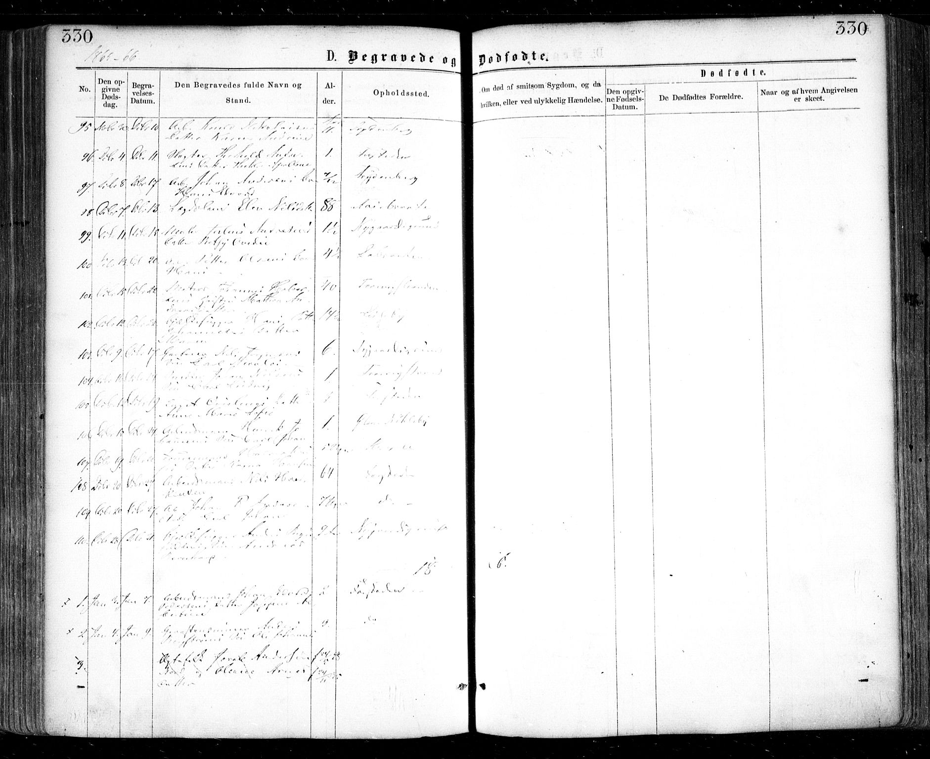 Glemmen prestekontor Kirkebøker, SAO/A-10908/F/Fa/L0008: Ministerialbok nr. 8, 1862-1871, s. 330