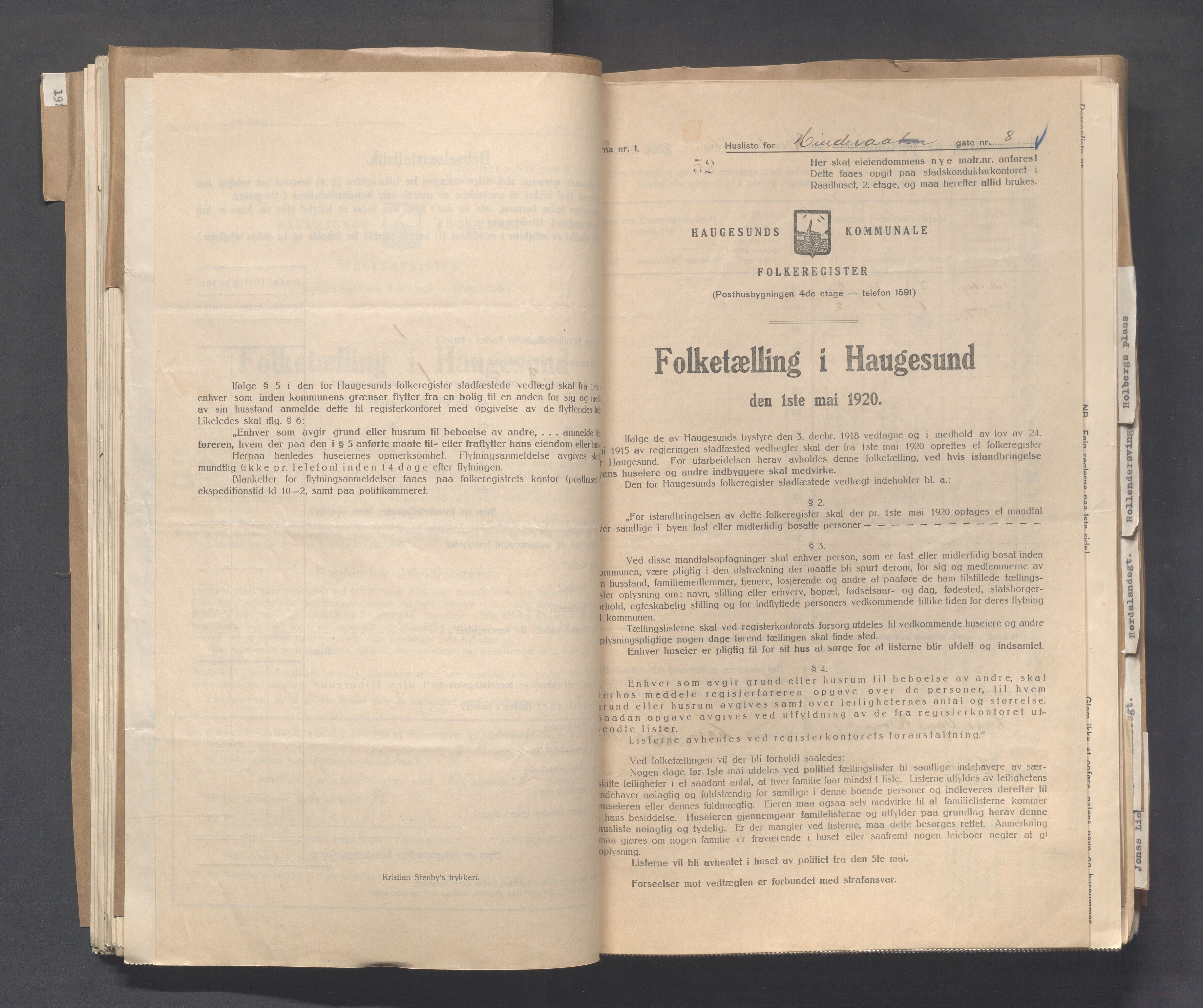 IKAR, Kommunal folketelling 1.5.1920 for Haugesund, 1920, s. 2142