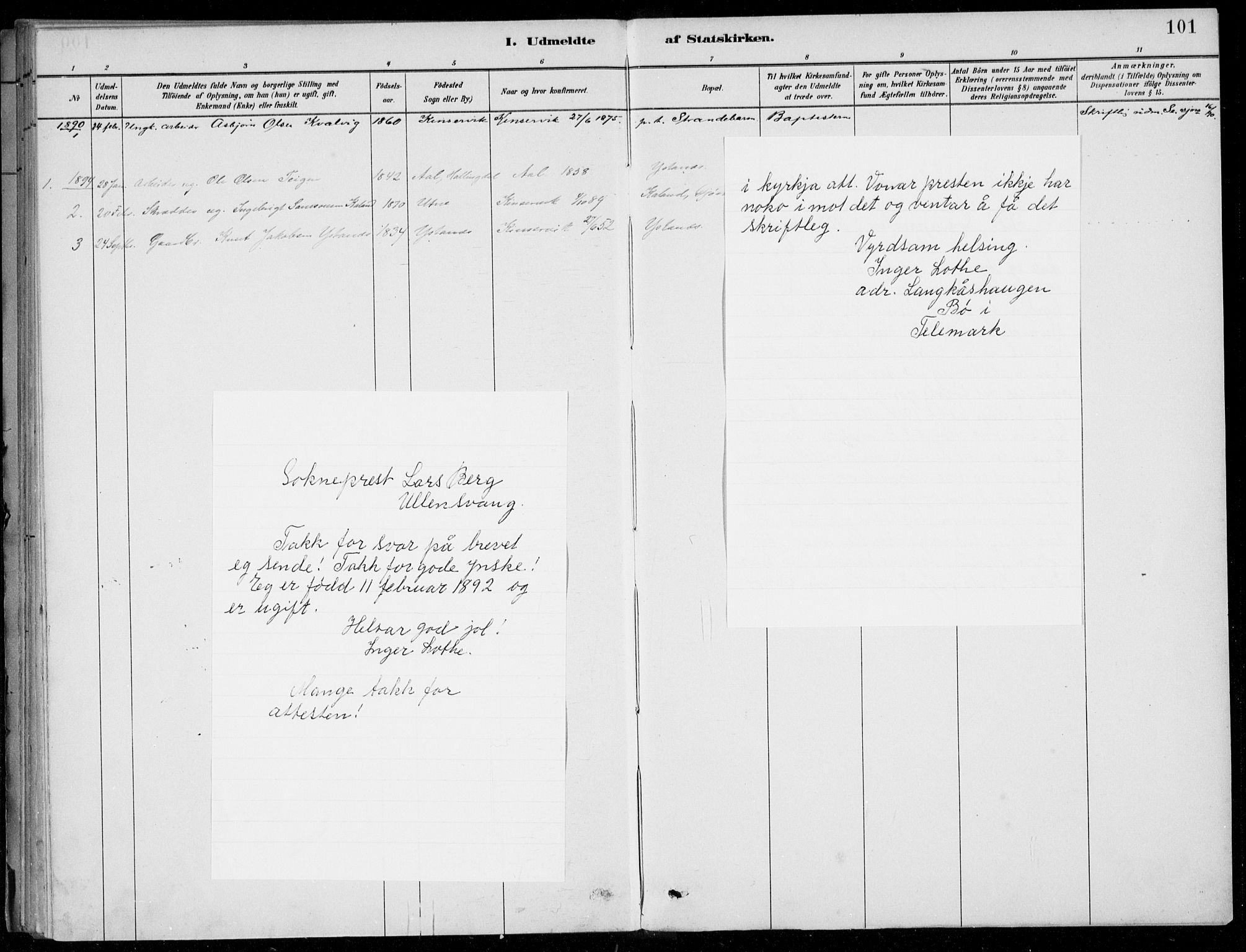 Ullensvang sokneprestembete, AV/SAB-A-78701/H/Haa: Ministerialbok nr. E  3, 1883-1916, s. 101