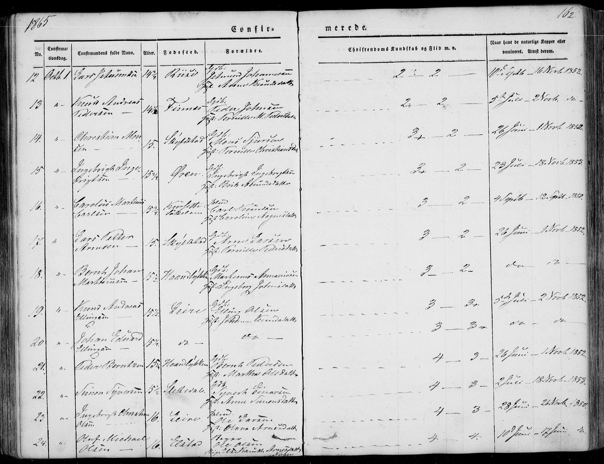 Ministerialprotokoller, klokkerbøker og fødselsregistre - Møre og Romsdal, AV/SAT-A-1454/515/L0209: Ministerialbok nr. 515A05, 1847-1868, s. 162