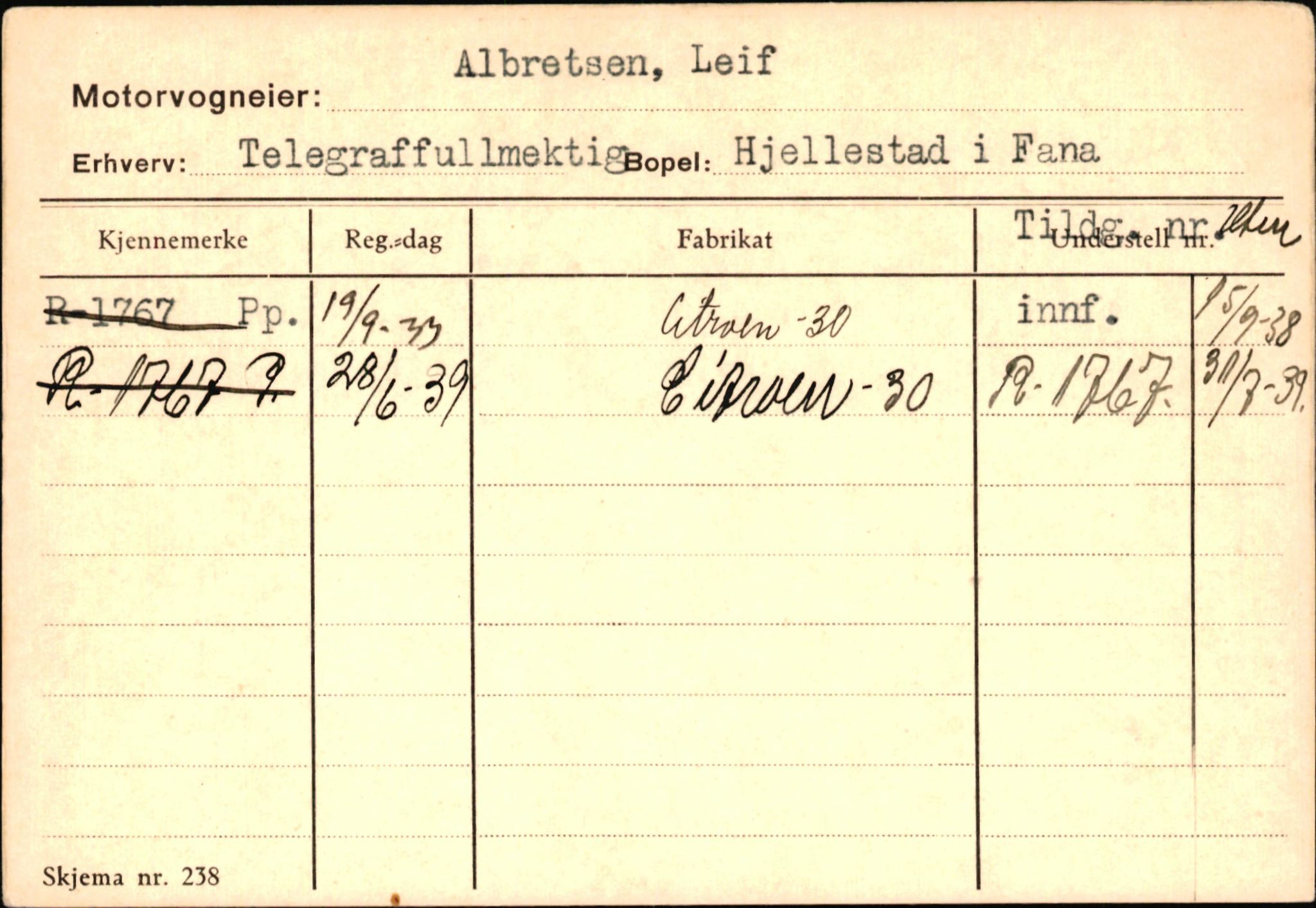 Statens vegvesen, Hordaland vegkontor, AV/SAB-A-5201/2/Ha/L0001: R-eierkort A, 1920-1971, s. 294