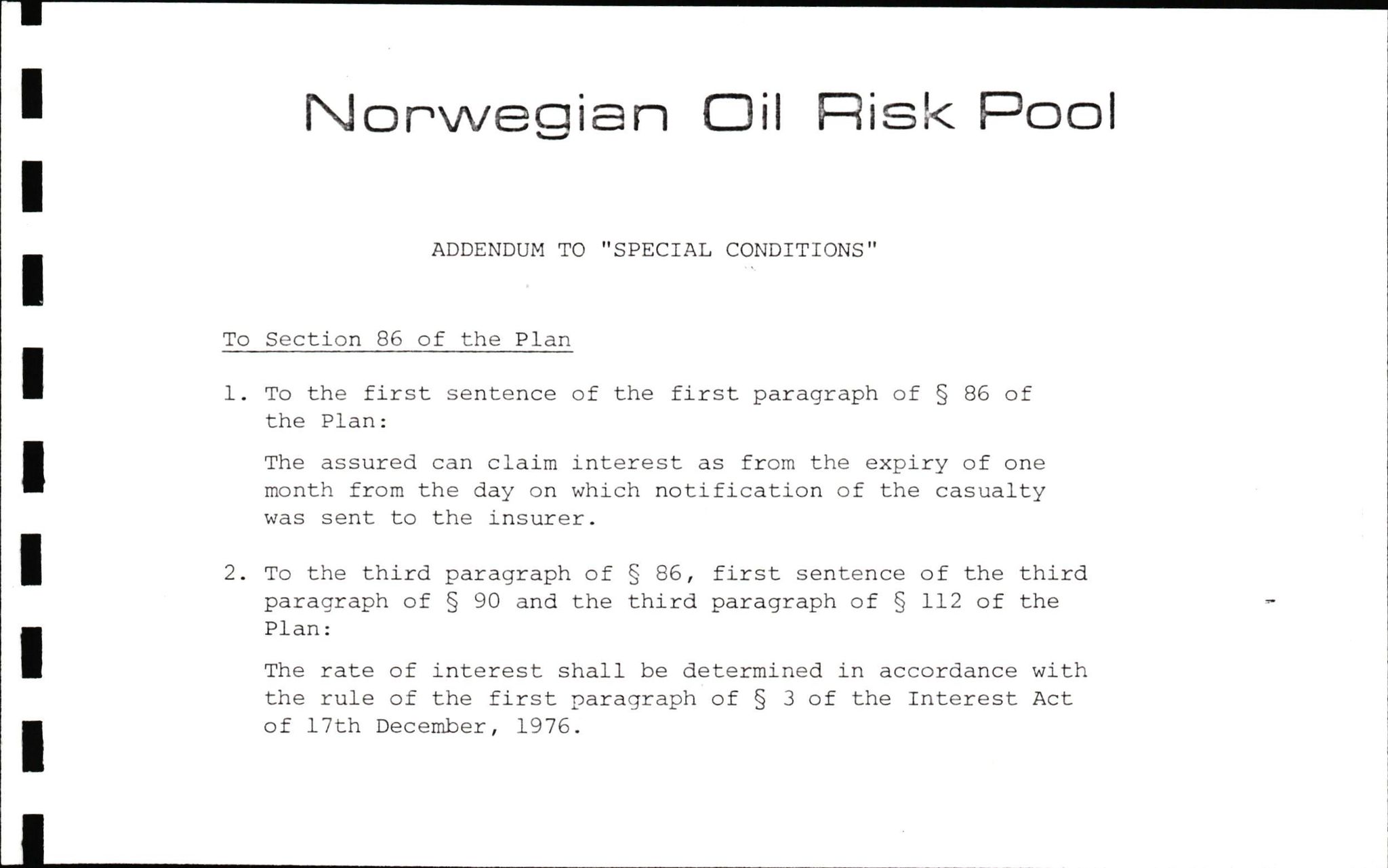 Pa 1503 - Stavanger Drilling AS, AV/SAST-A-101906/2/E/Ec/Eca/L0009: Forsikring, 1975-1980