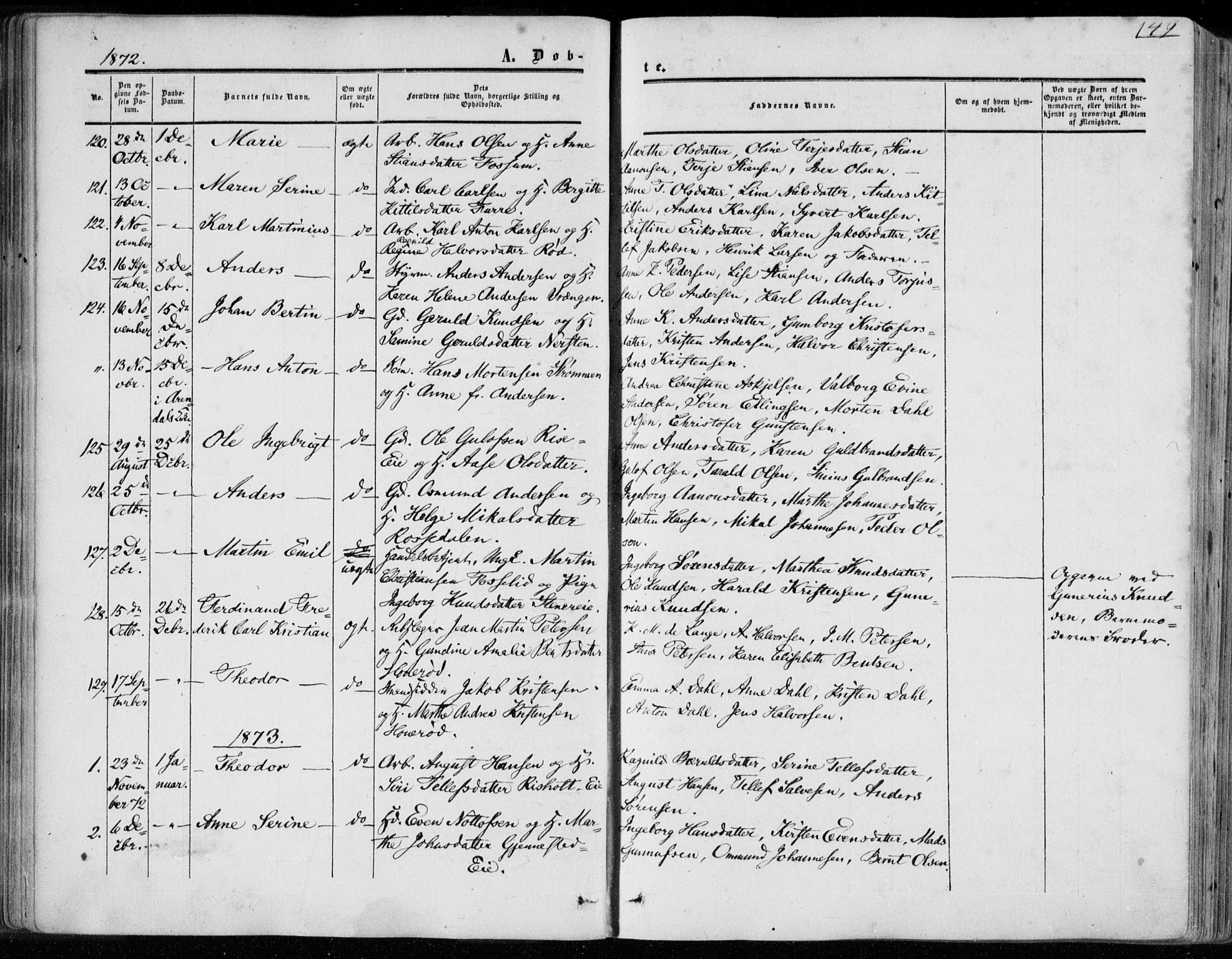 Øyestad sokneprestkontor, AV/SAK-1111-0049/F/Fa/L0015: Ministerialbok nr. A 15, 1857-1873, s. 149