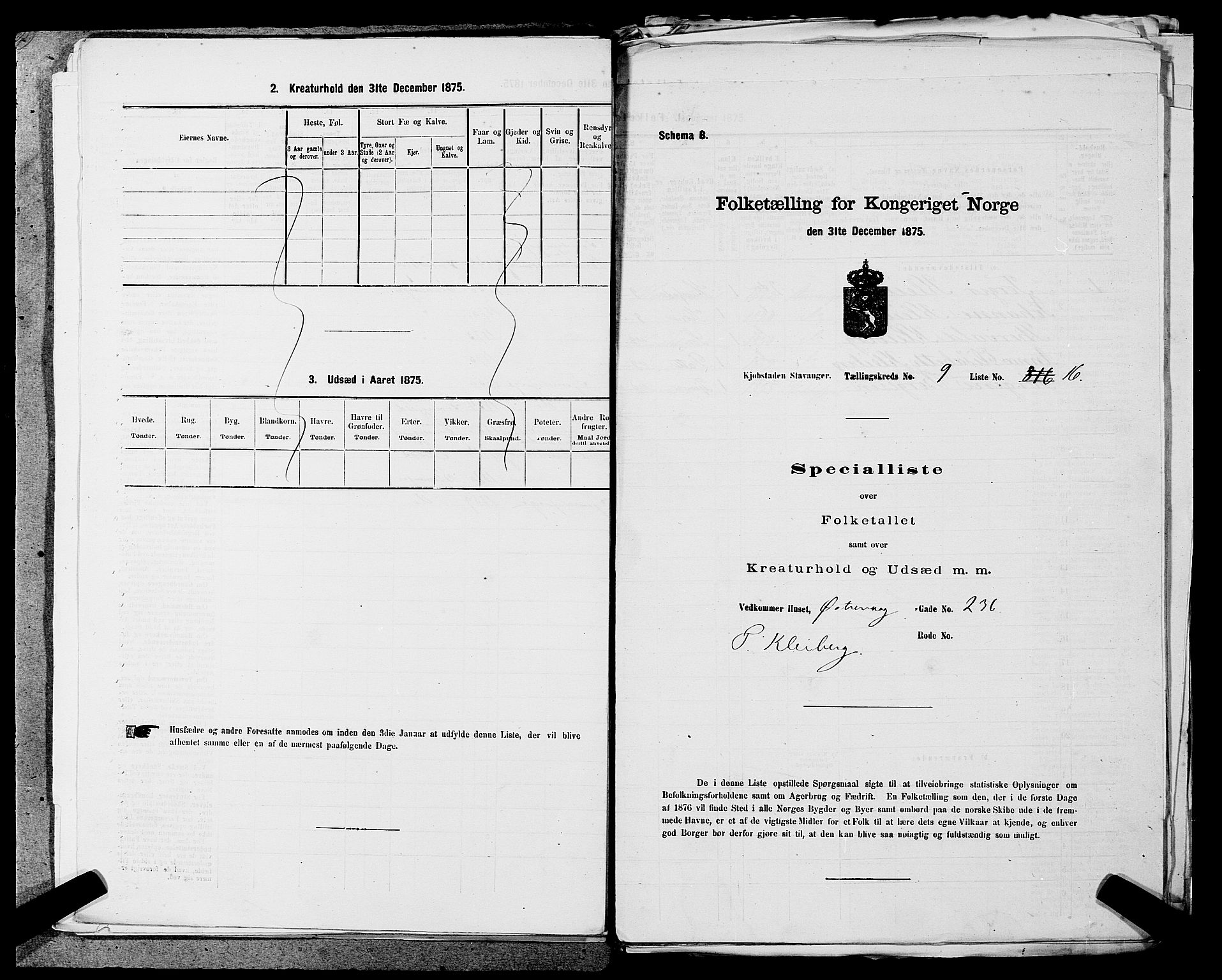 SAST, Folketelling 1875 for 1103 Stavanger kjøpstad, 1875, s. 1628