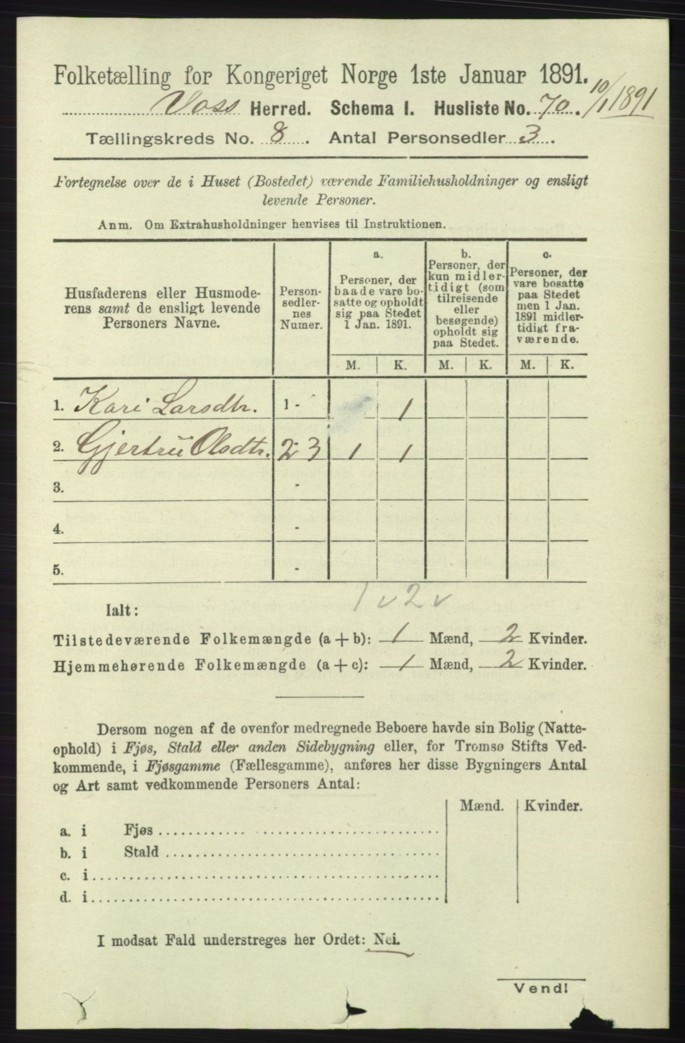 RA, Folketelling 1891 for 1235 Voss herred, 1891, s. 4220