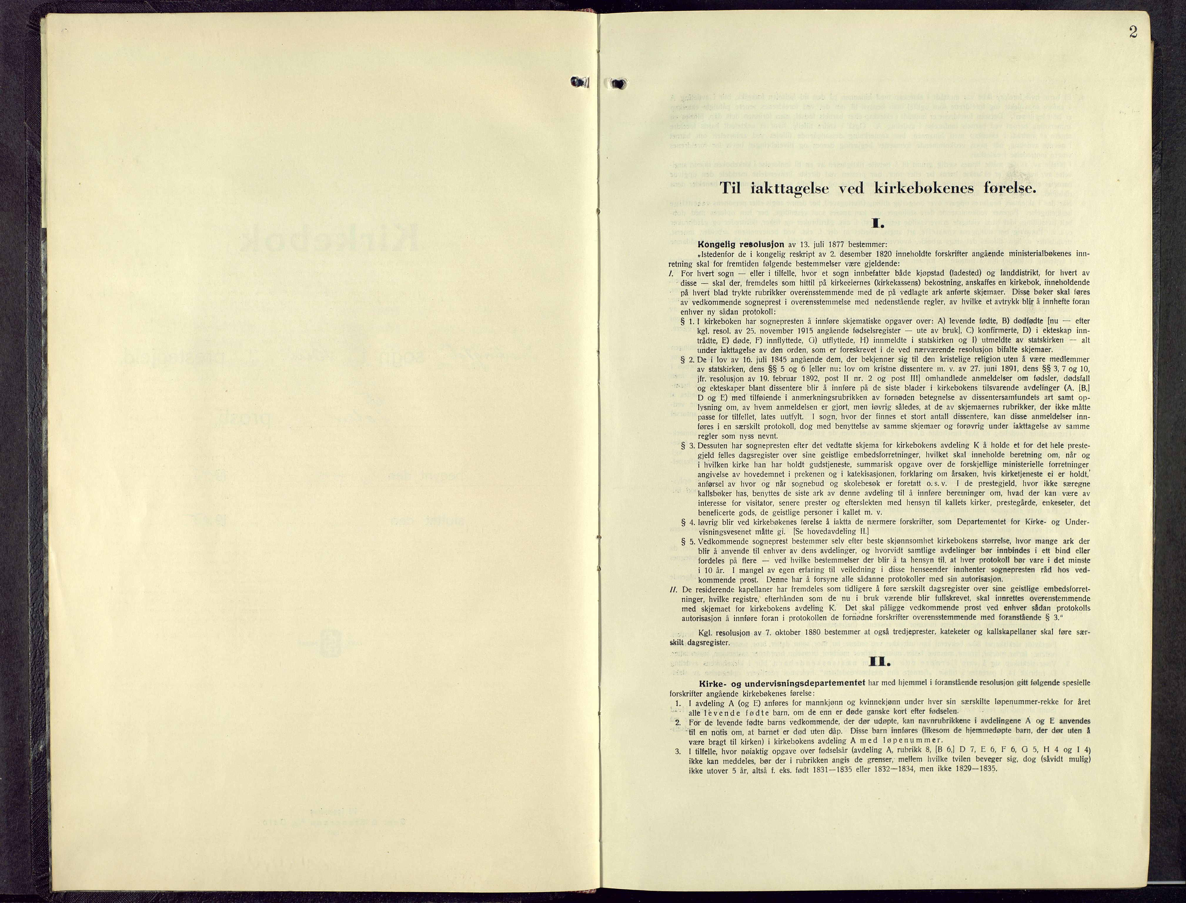 Biri prestekontor, SAH/PREST-096/H/Ha/Hab/L0009: Klokkerbok nr. 9, 1942-1955, s. 2