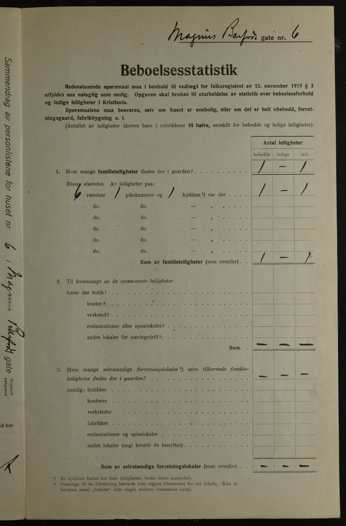 OBA, Kommunal folketelling 1.12.1923 for Kristiania, 1923, s. 65649