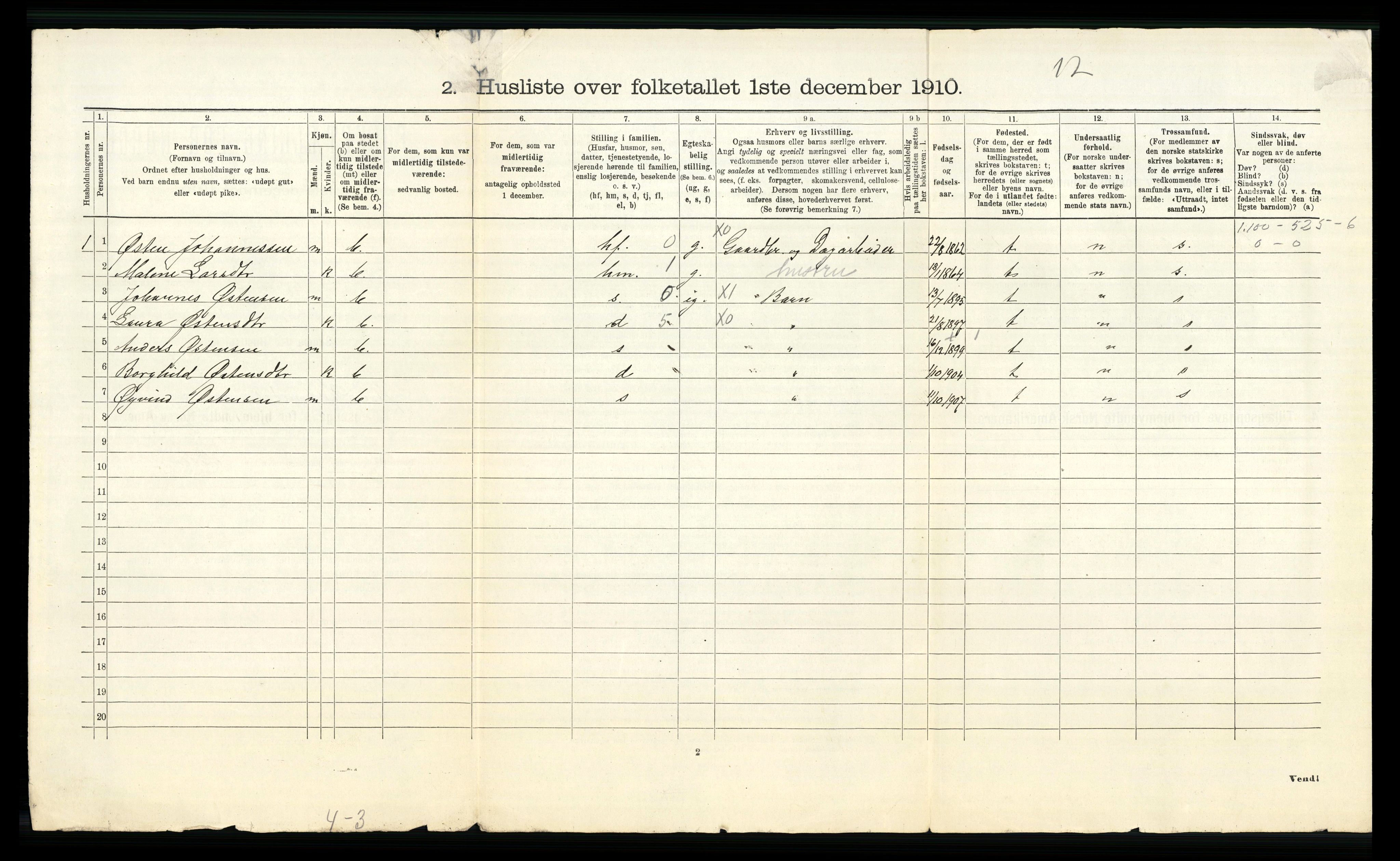 RA, Folketelling 1910 for 1429 Ytre Holmedal herred, 1910, s. 73