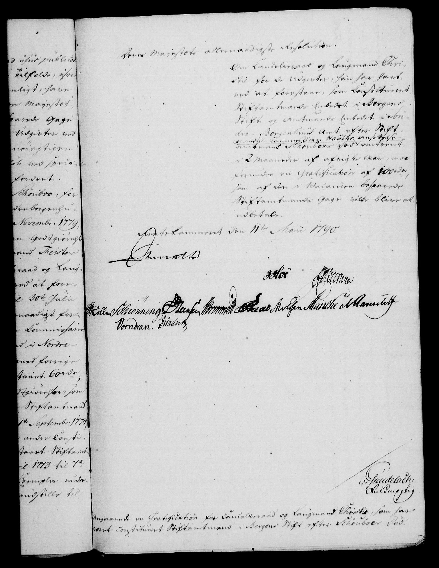 Rentekammeret, Kammerkanselliet, RA/EA-3111/G/Gf/Gfa/L0072: Norsk relasjons- og resolusjonsprotokoll (merket RK 52.72), 1790, s. 277