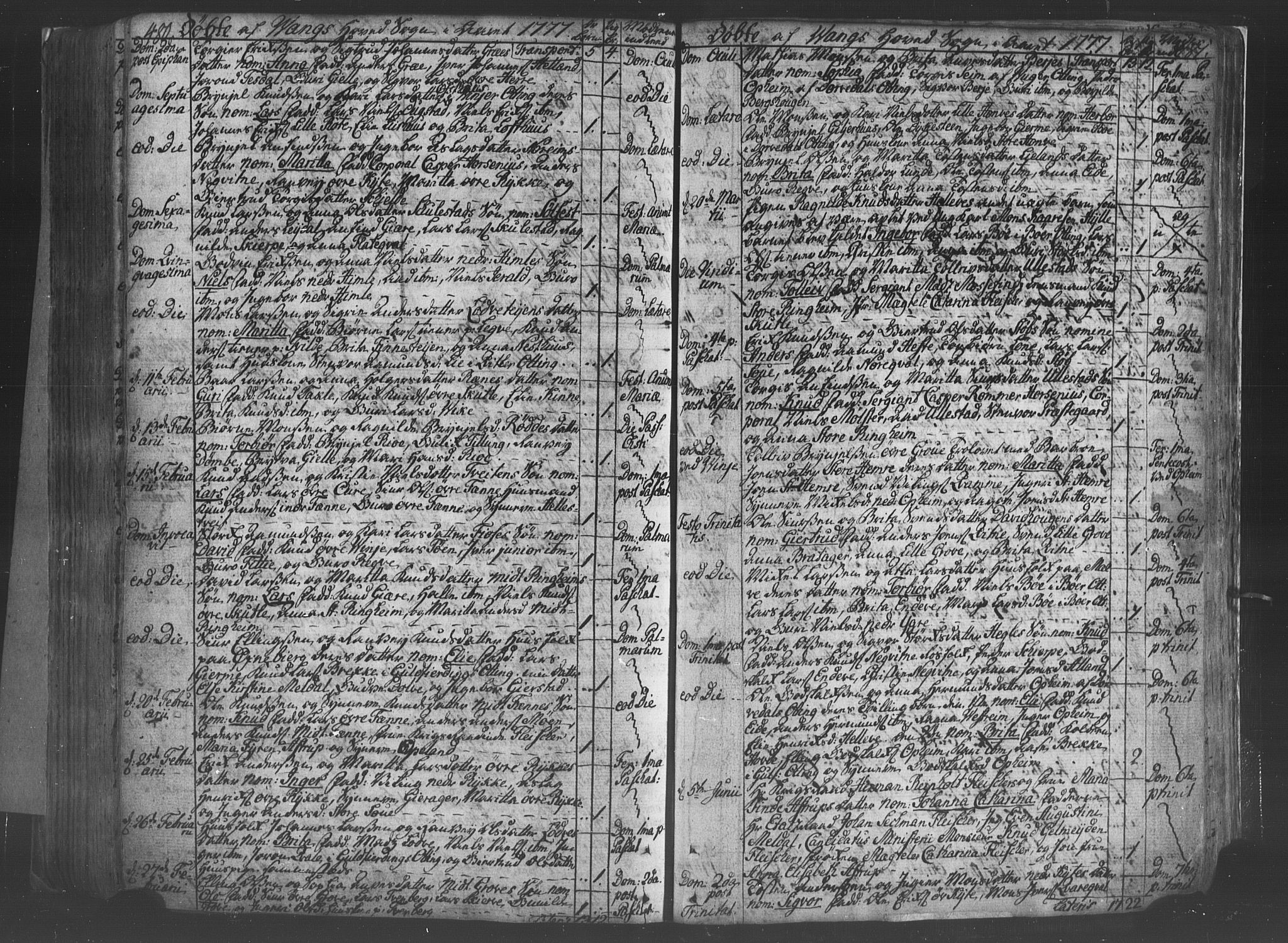 Voss sokneprestembete, SAB/A-79001/H/Haa: Ministerialbok nr. A 8, 1752-1780, s. 480-481