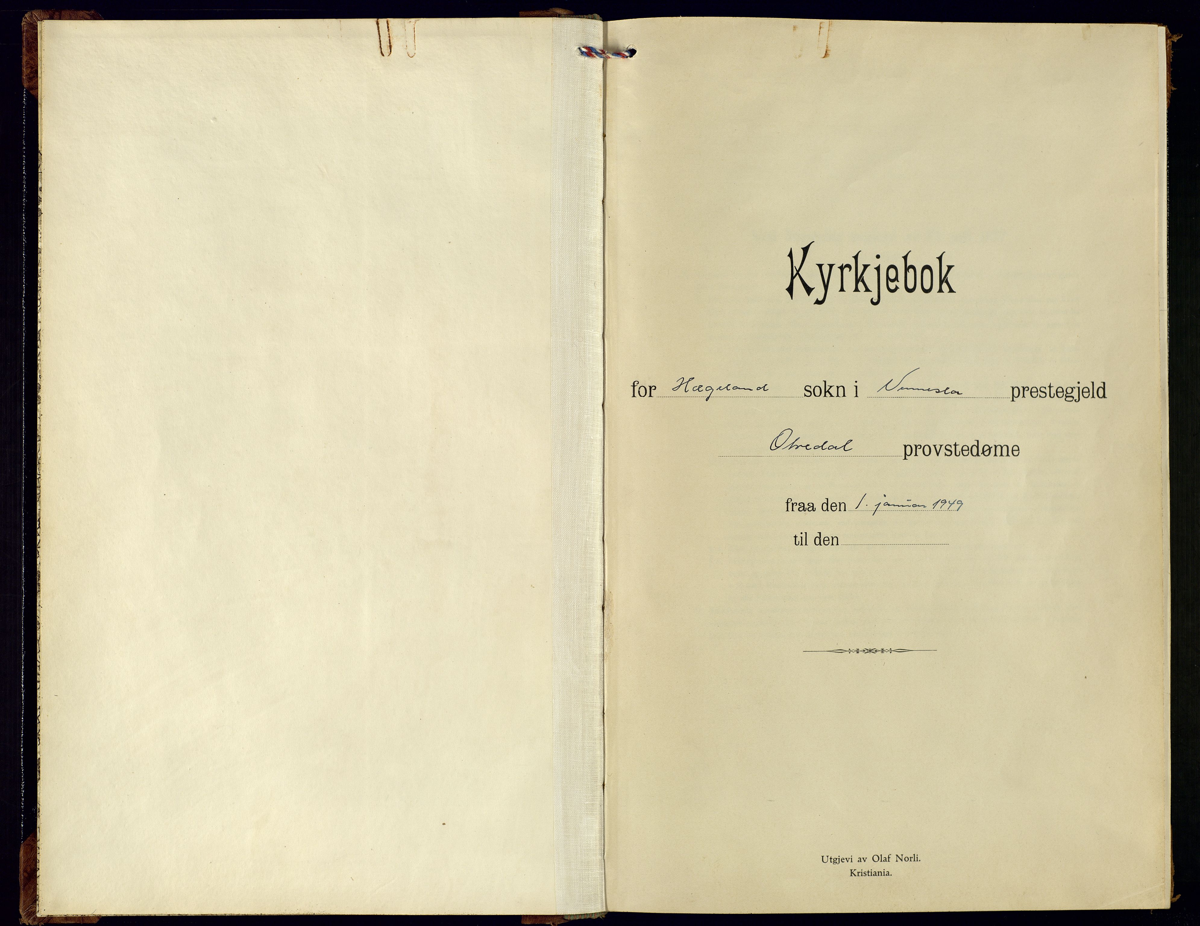 Vennesla sokneprestkontor, AV/SAK-1111-0045/Fb/Fba/L0005: Klokkerbok nr. B 5, 1949-1979