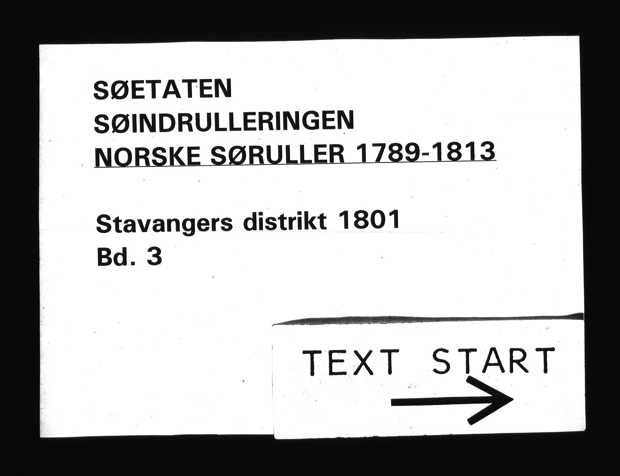 Sjøetaten, RA/EA-3110/F/L0284: Stavanger distrikt, bind 3, 1801