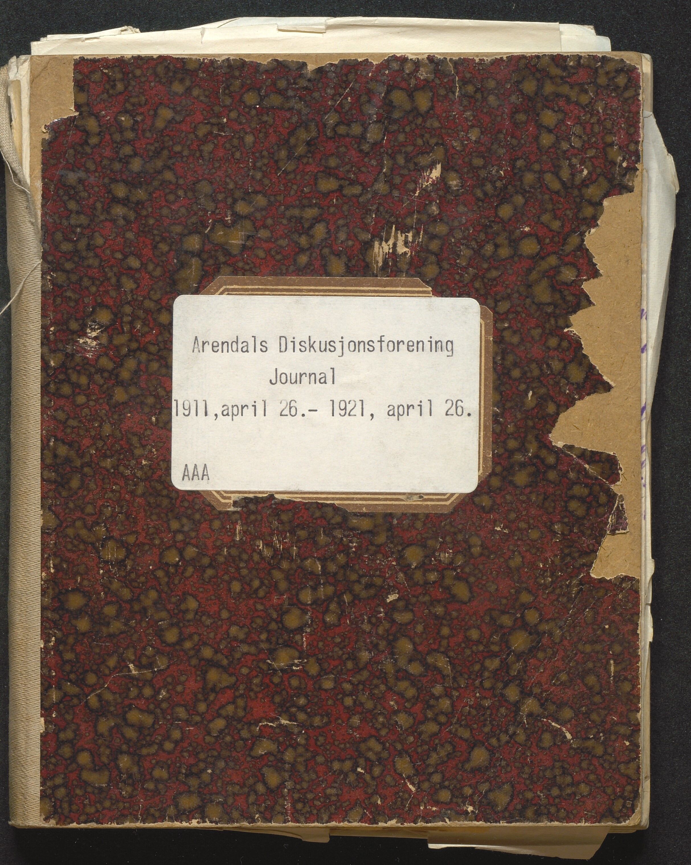 Samling av foreningsarkiv. A-Å, AAKS/PA-1059/F/L0009a: Foreninger, Arendal, 1911-1970