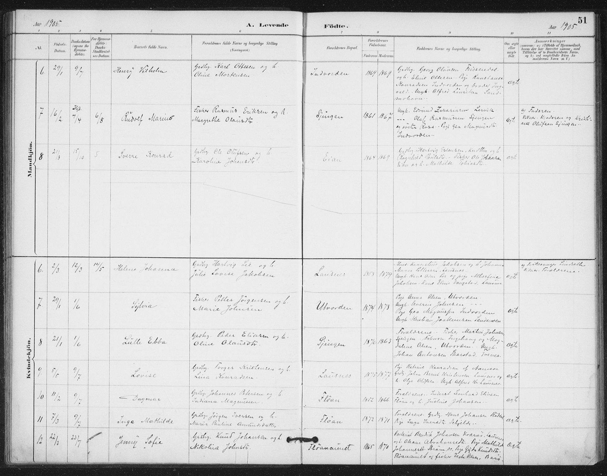 Ministerialprotokoller, klokkerbøker og fødselsregistre - Nord-Trøndelag, SAT/A-1458/772/L0603: Ministerialbok nr. 772A01, 1885-1912, s. 51