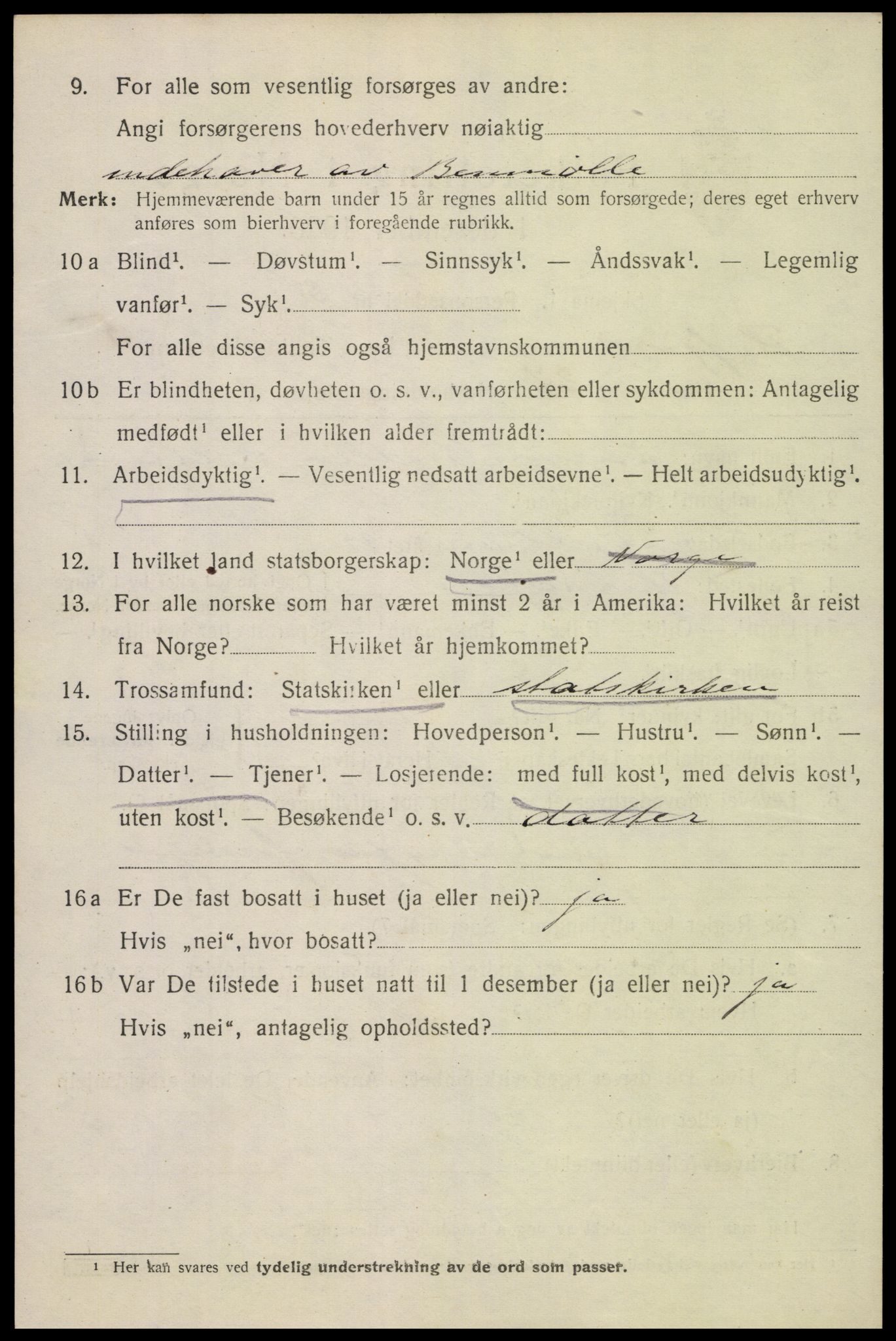 SAK, Folketelling 1920 for 1004 Flekkefjord kjøpstad, 1920, s. 5749