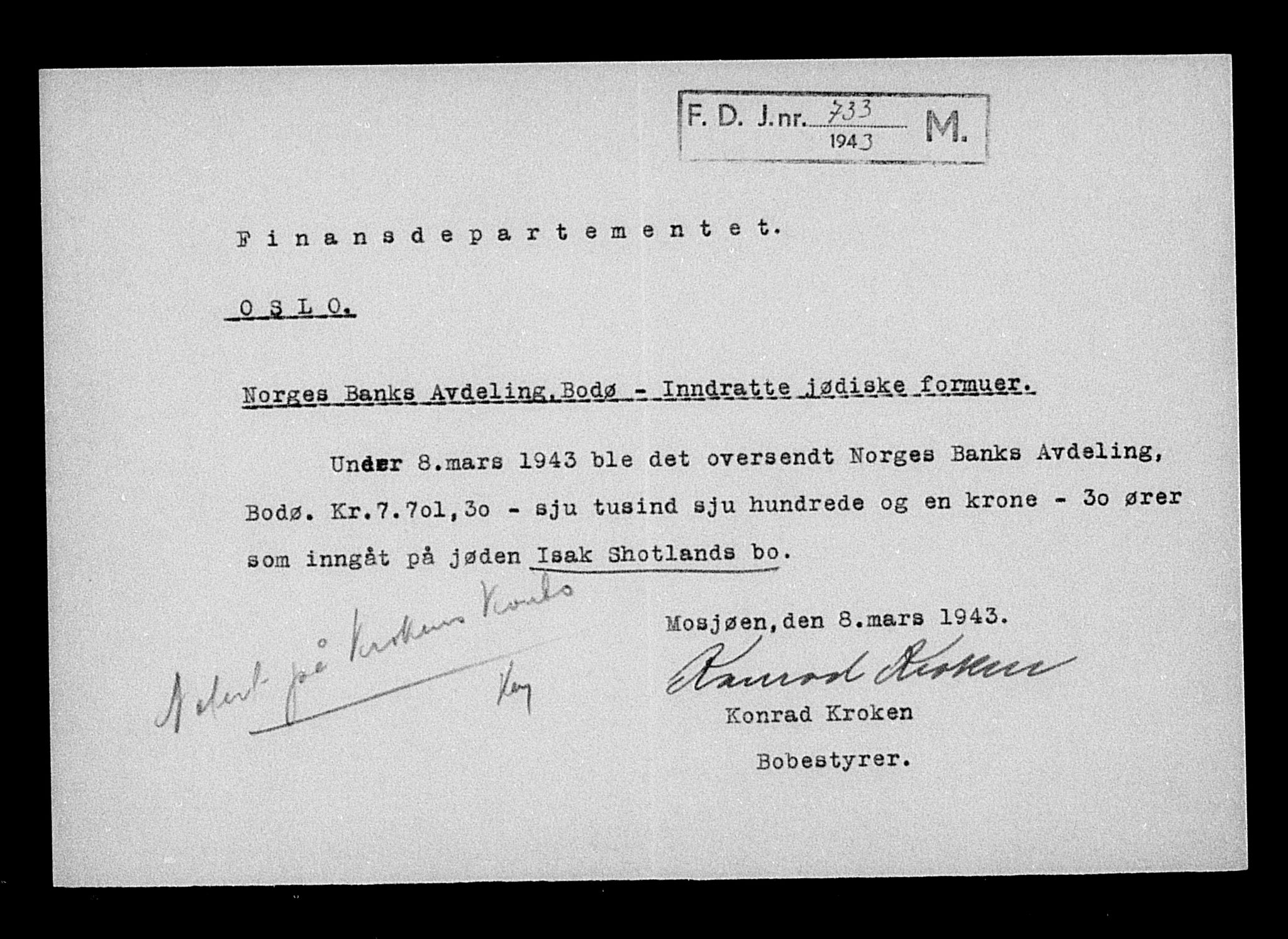 Justisdepartementet, Tilbakeføringskontoret for inndratte formuer, AV/RA-S-1564/H/Hc/Hcb/L0916: --, 1945-1947, s. 124