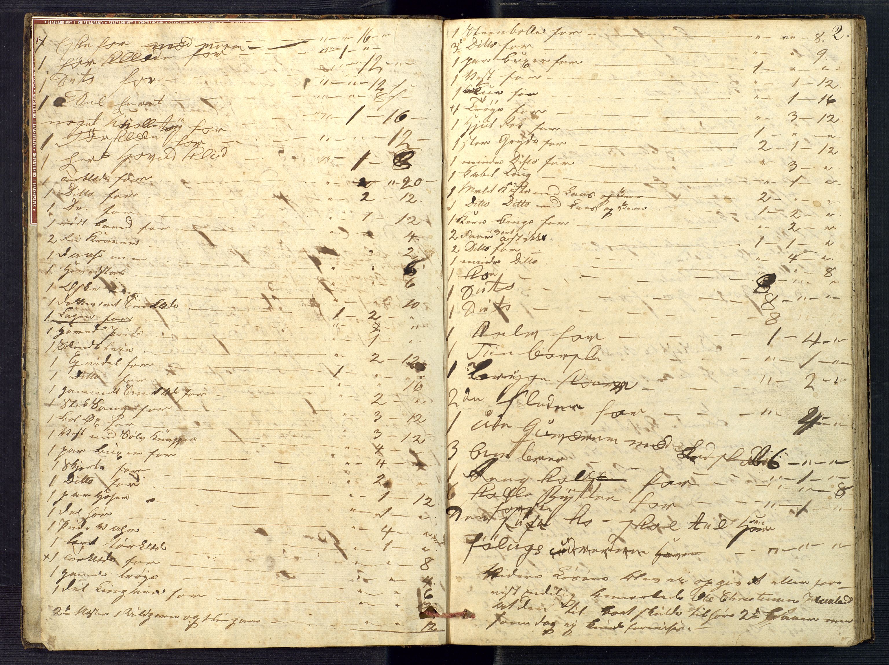 Mandal sorenskriveri, SAK/1221-0005/001/H/Hc/L0048: Skifteregistreringsprotokoll nr 4 Øyslebø og Laudal, 1846-1870, s. 2